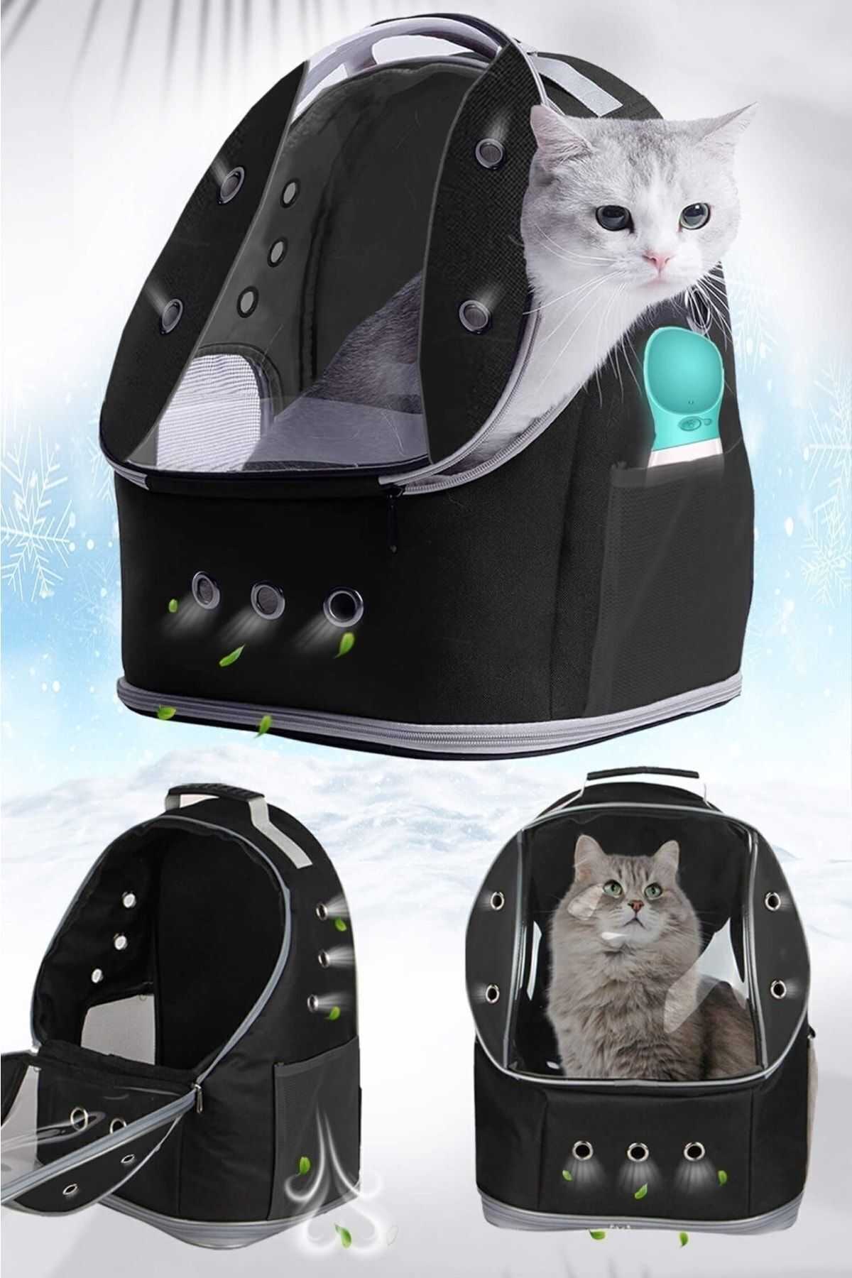 St Morritz Ufo Büyük Boy Kedi Çantası 8 Kg Taşıma Kapasiteli 42x25x33 Cm Kedi Taşıma Çantası