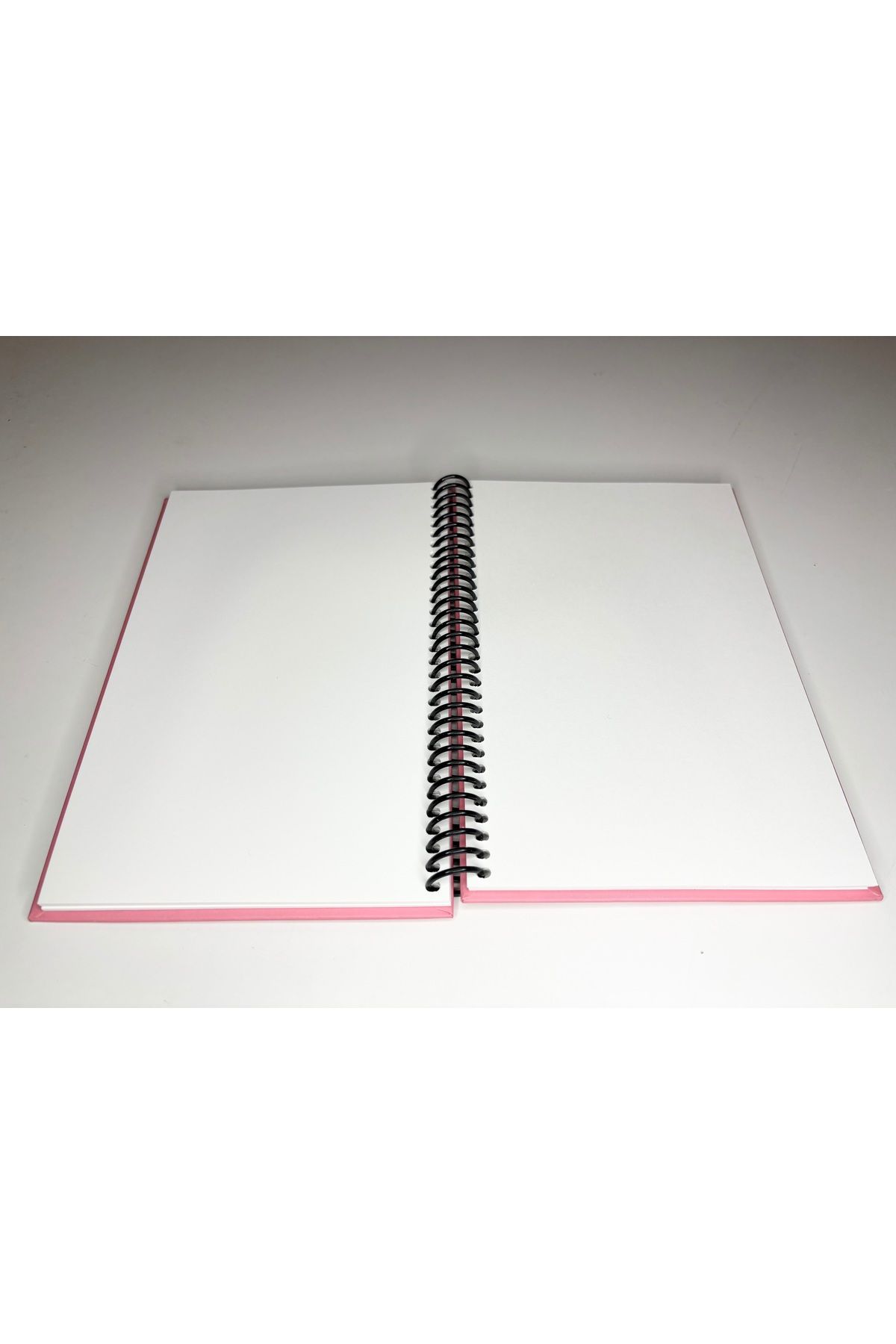 Mia Pera-Notebook Unlined Thick Cover Spiral Ring Watercolor Effect Printed Notebook 14X21Cm 3