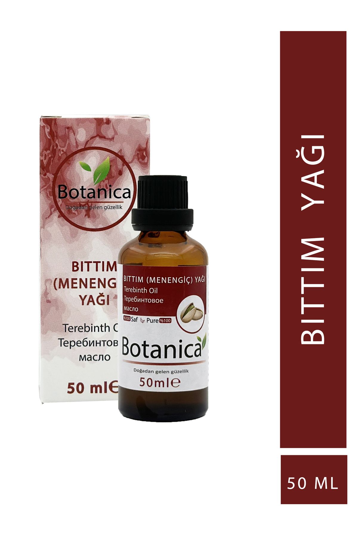 botanica-50 ml Bıttım Menengic Oil - Even Skin Tone, Moisturizing and Renewing Muscle Relaxation Hair 1