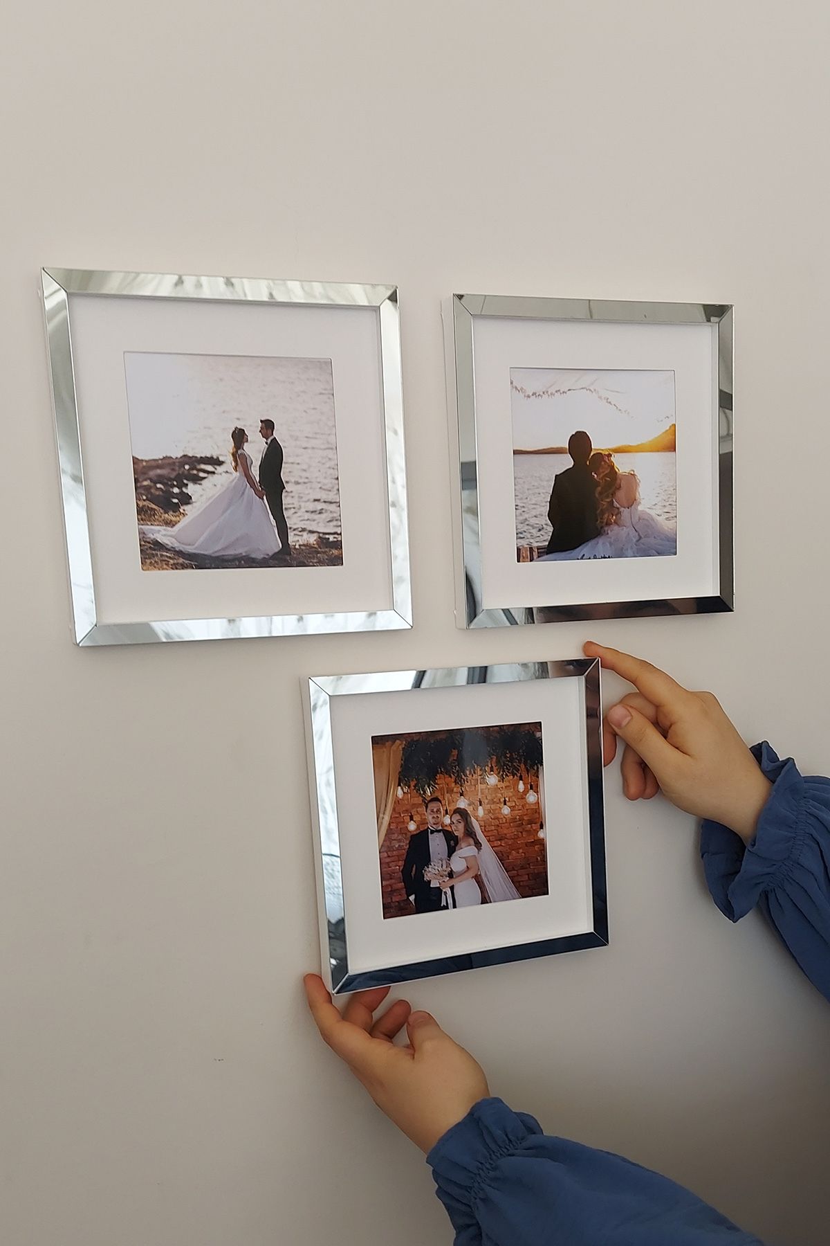 hobicehayaller-Remove and Plug Memory Frame! 3 Piece Frames with Adhesive Square Passport 3