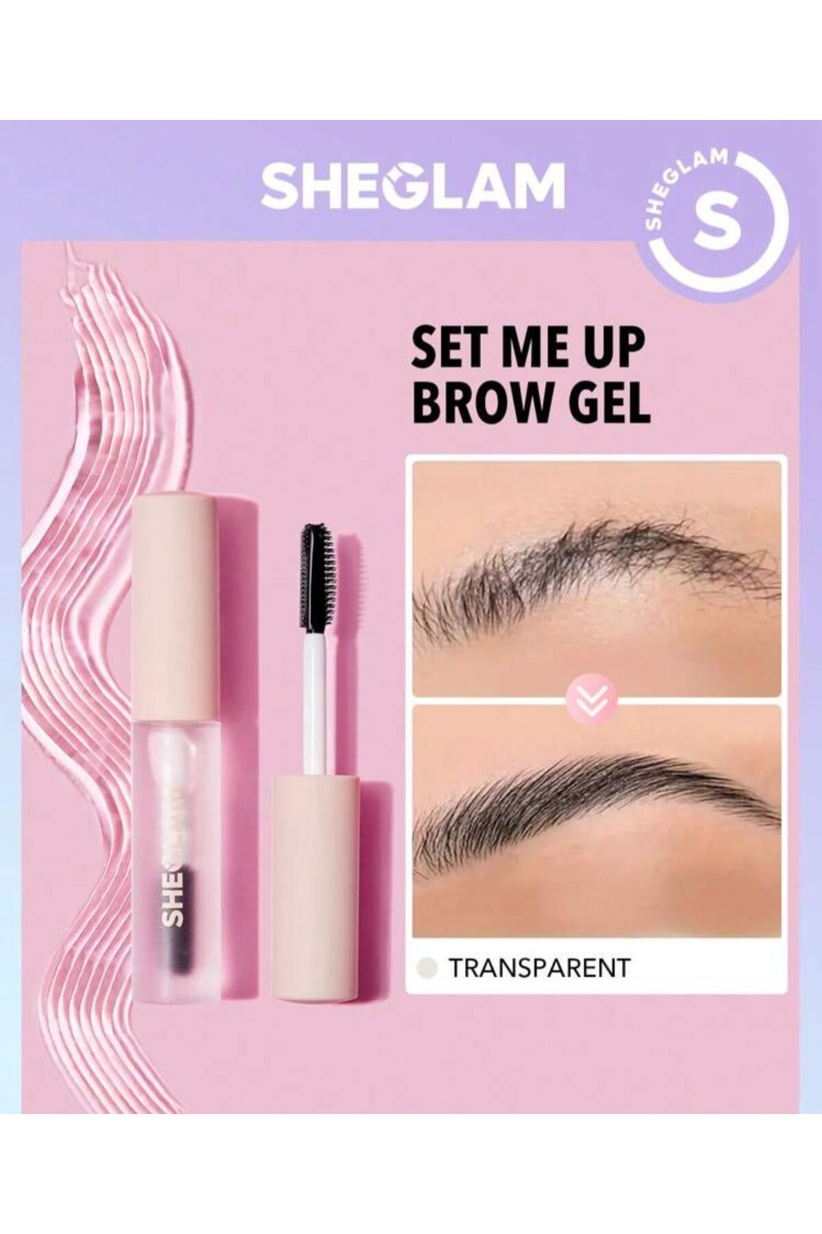 SHEGLAM kas sabitleyici maskara - waterproof transparent gel eyebrow mascara