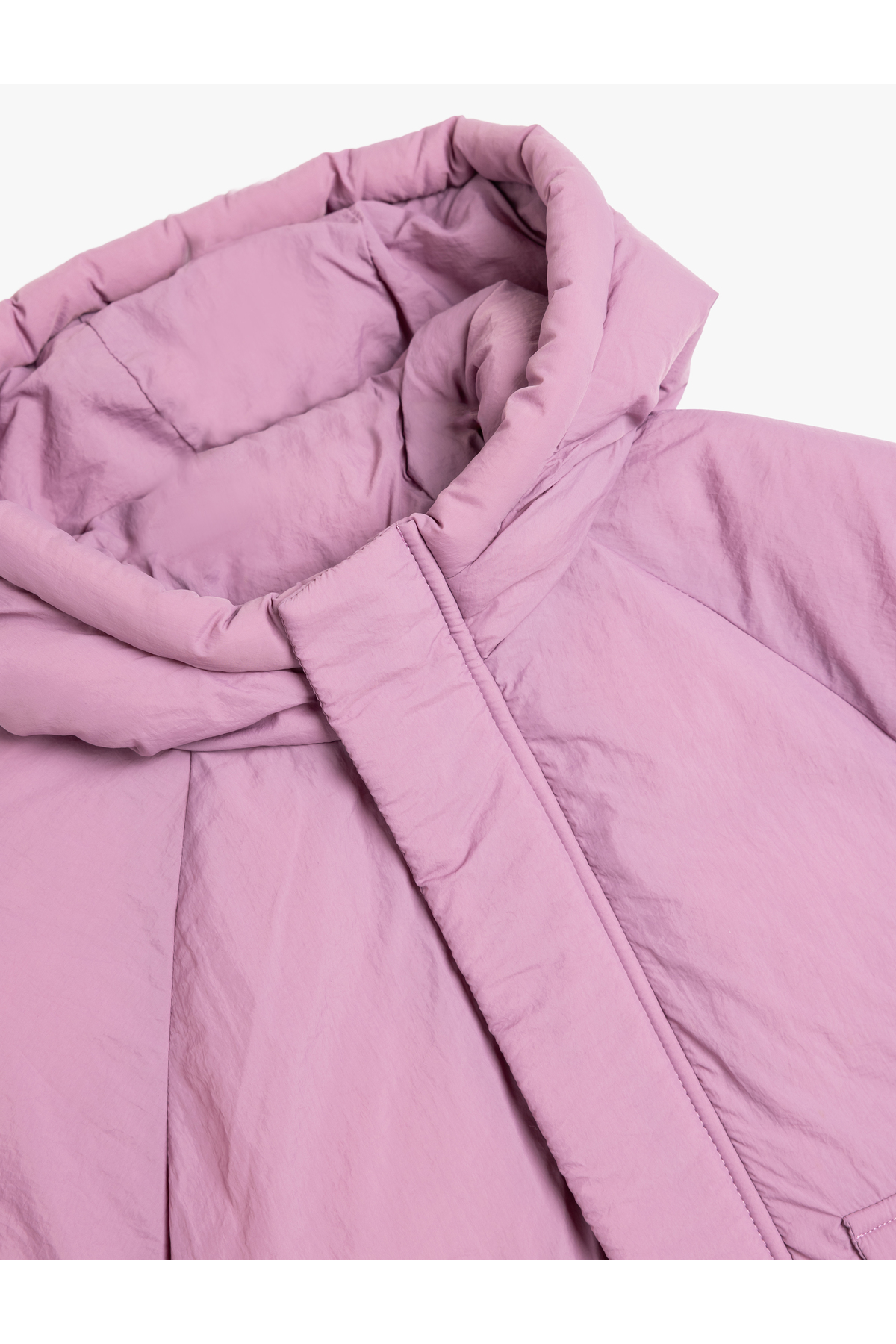 Koton Kapşonlu Şişme Mont Kapüşonlu Cep Detaylı Rüzgar Kapaklı fotoğrafı 3 (önizleme)