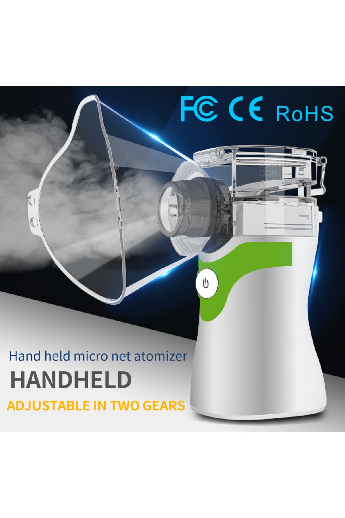Arabest-Ultrasonic Nebulizer - Portable Handheld Nebulizer Machine - Reusable Nebulizer for Home use 2