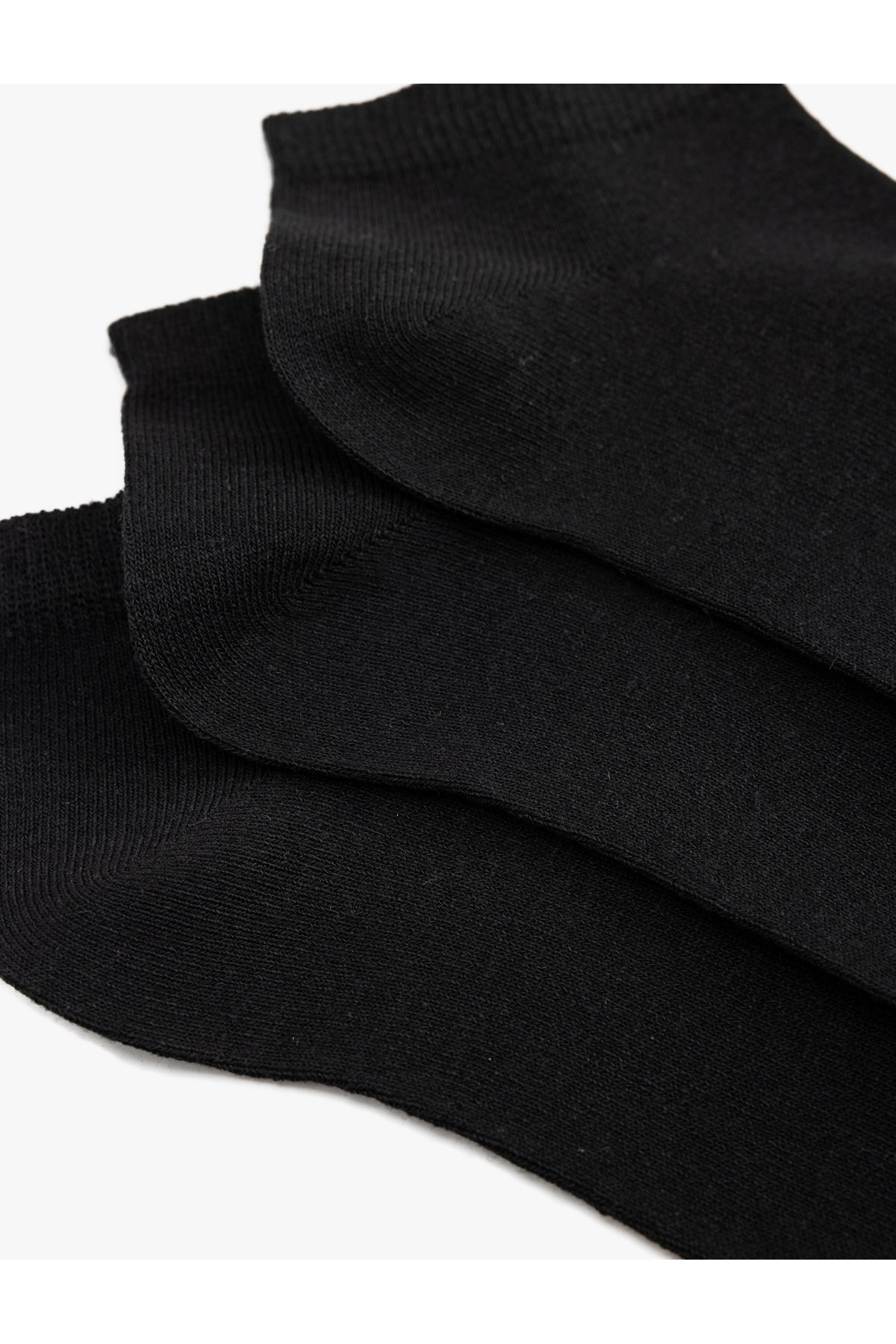 Koton-Set of 3 Basic Booties Socks with Cotton Blend 3