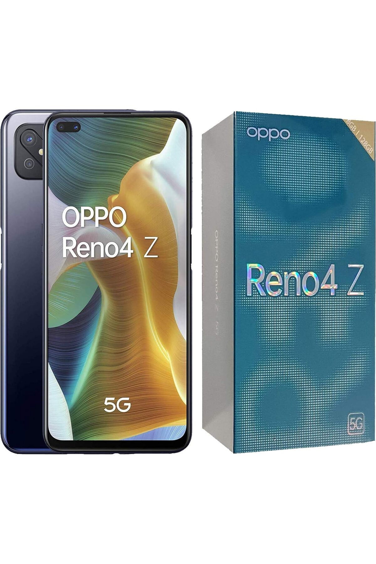 OPPO-Reno4 Z 5G - 8 GB + 128 GB Dual Sim Smartphone - Black 1