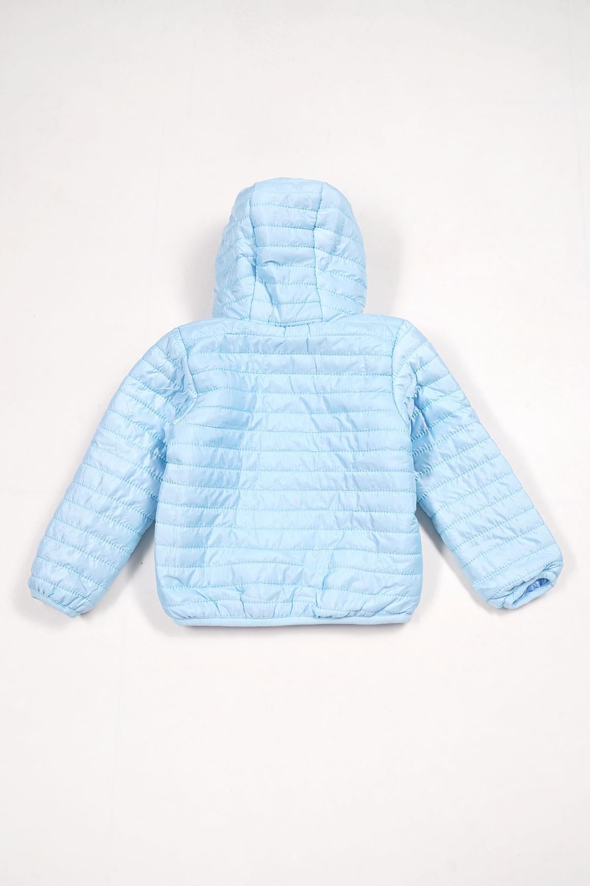 zepkids-Hooded Long Sleeve Blue Color Coat 3