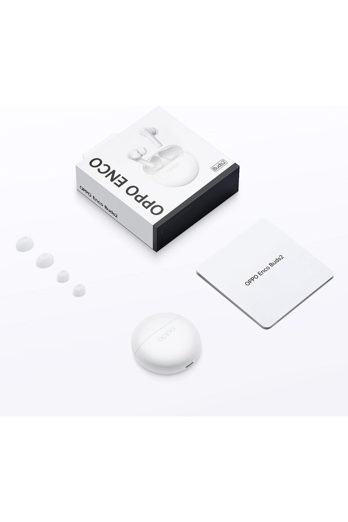 OPPO-Enco Buds2 Wireless Headphone,Up to 28 Hours of Listening Time,Noise cancellation, White 7