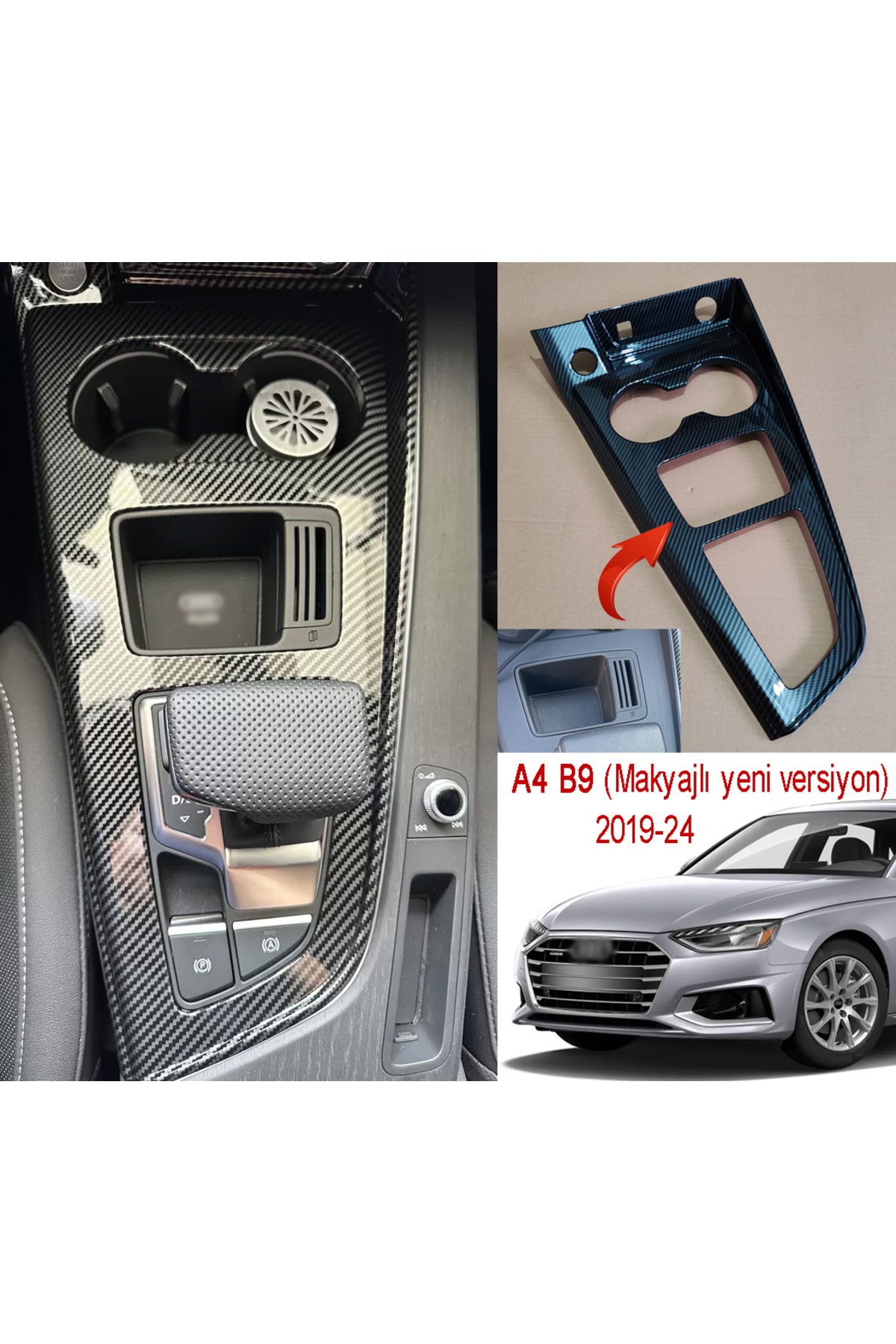 GCP German Car Parts Audi A4 B9 Uyumlu Vites Konsolu Çerçeve