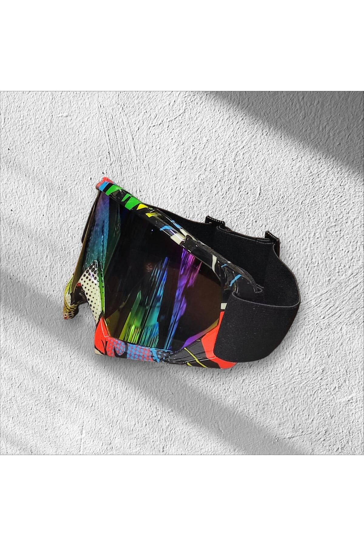 SARİSSA BİSİKLET-Xbyc G2860 - Luxury Cross Dotted Pattern Goggles, Helmet and Snowboard Ski Goggles 3