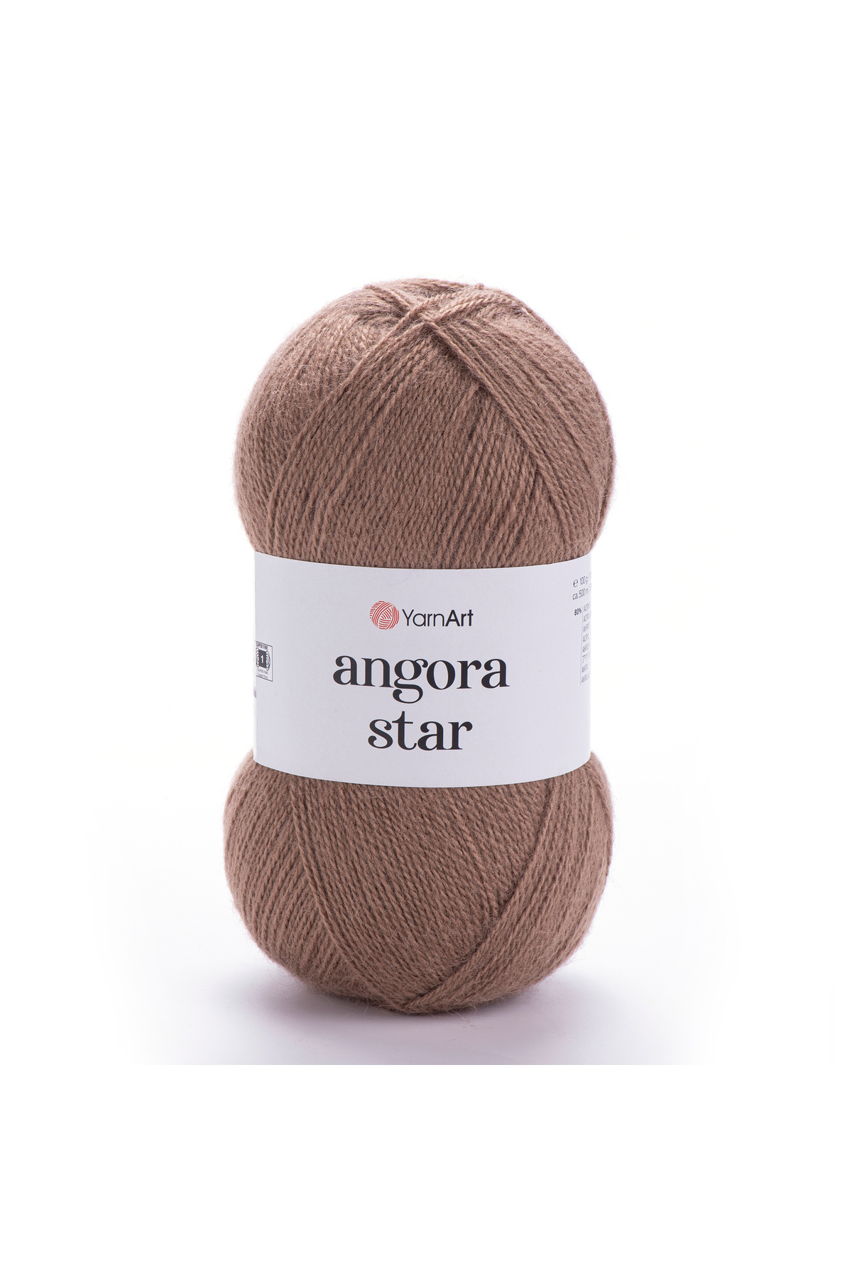 Yarnart-Καφέ Angora Star Knit - Ανοιχτό νήμα, Μοντέλο 514 1