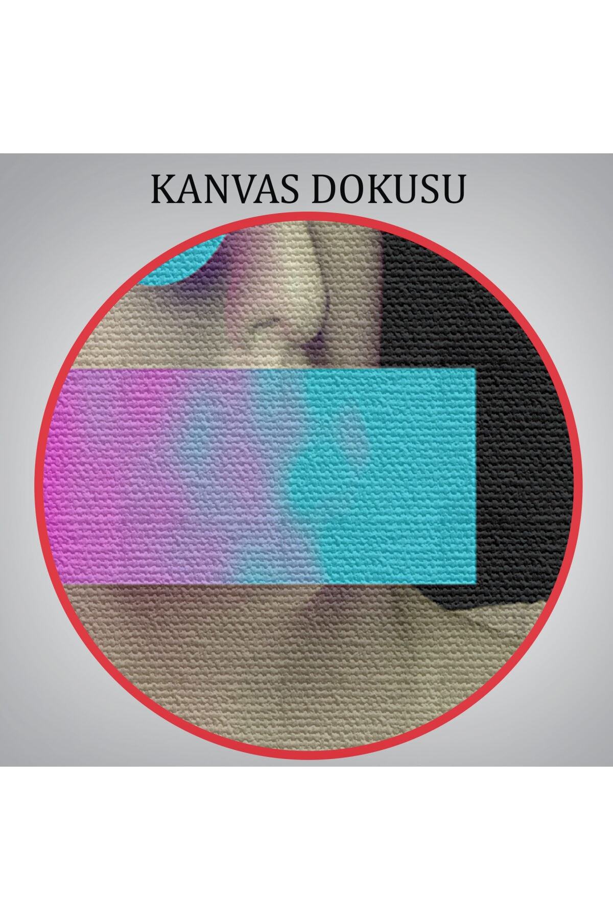 Vaporwave Tarzı Çağdaş Sanat Kanvas Tablo görsel 6