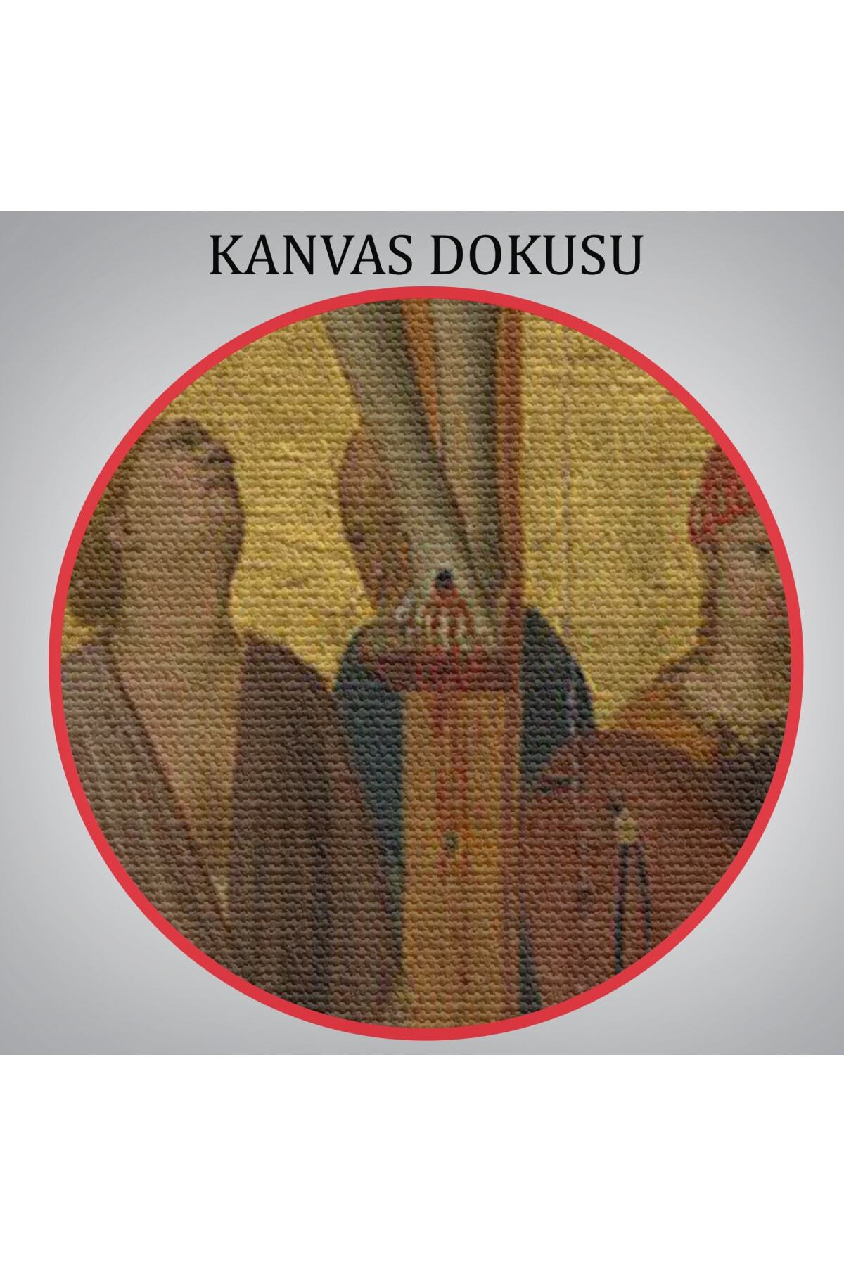 Fra Angelico Çarmıha Geriliş Kanvas Tablosu, Çaucifixion Jesus Christ görsel 6