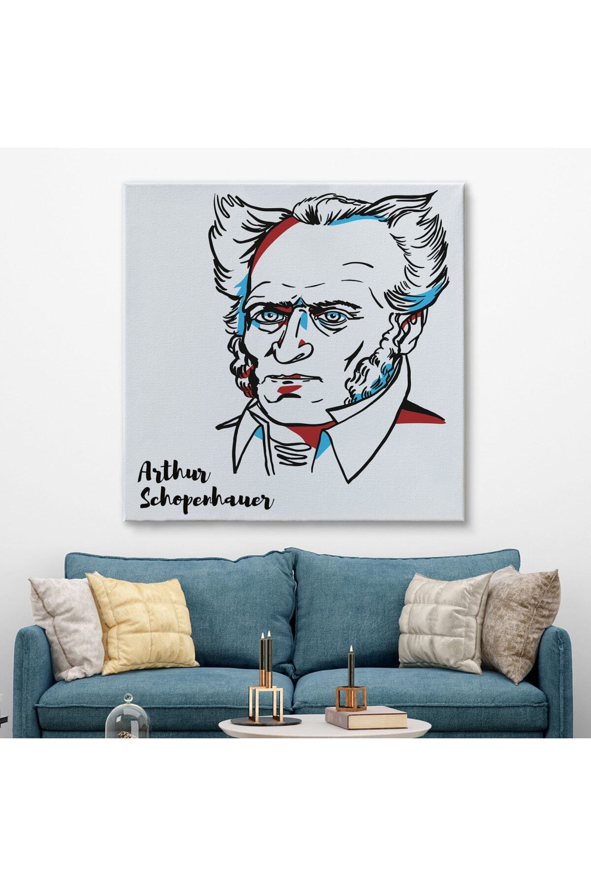 Arthur Schopenhauer Dekoratif Kanvas Tablo görsel 2