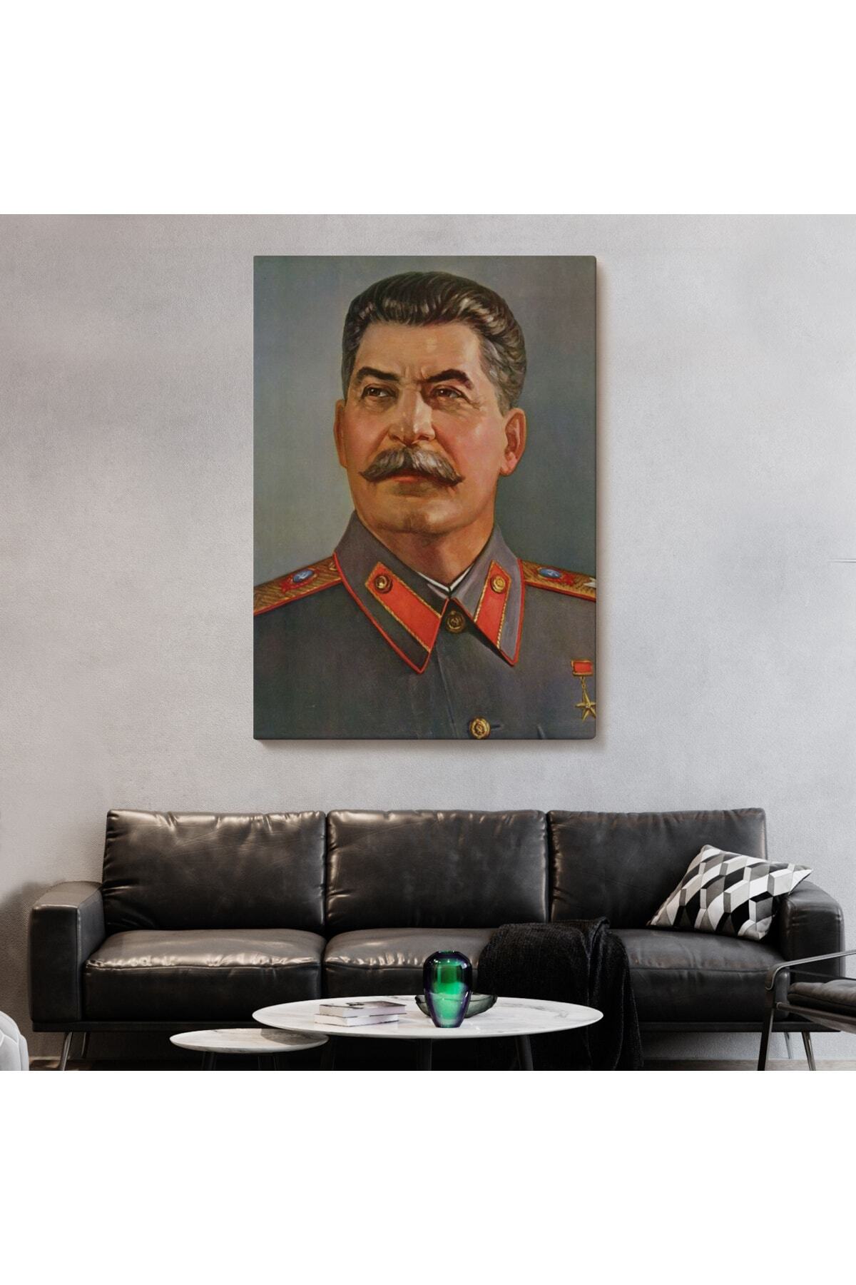 Joseph Stalin, Sovyet Sosyalist Cumhuriyetler Birliği Diktatörü Kanvas Tablosu görsel 2