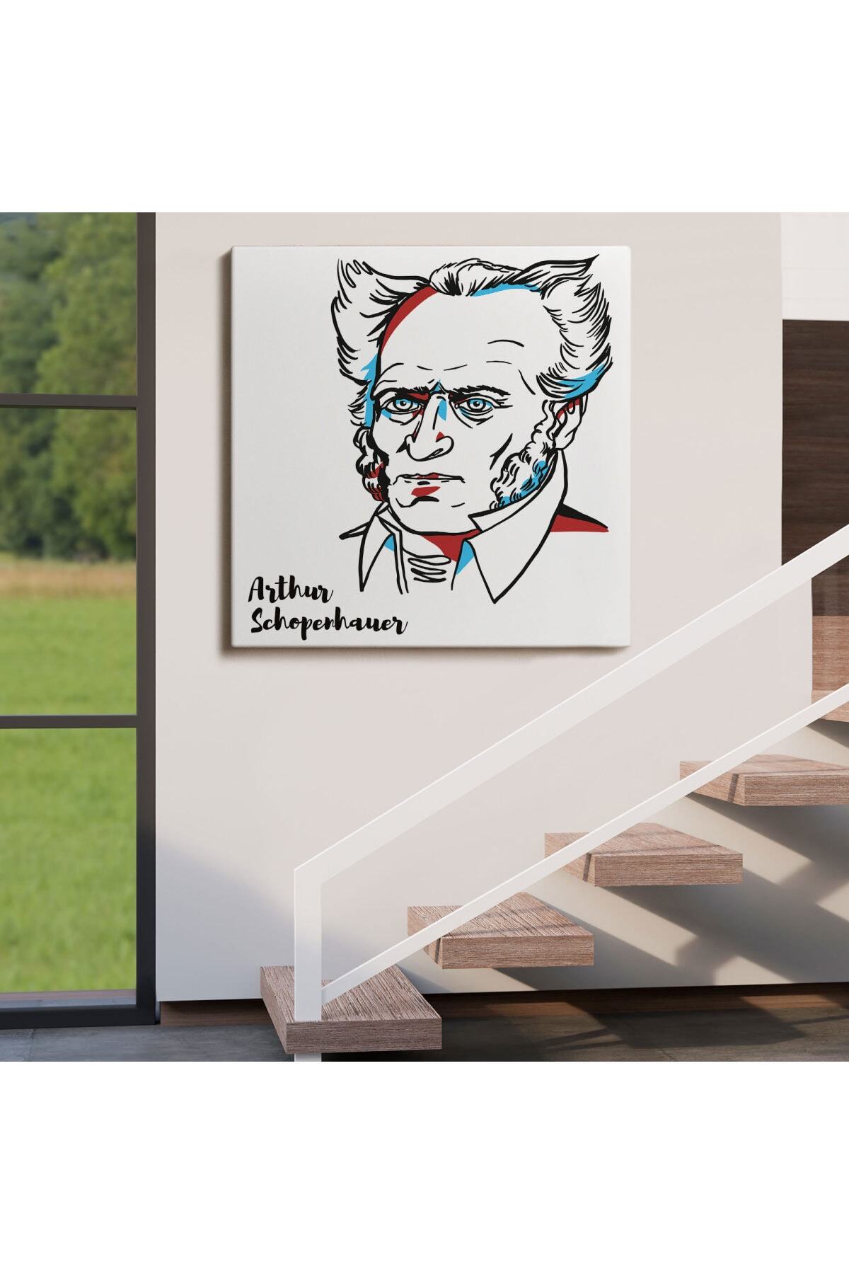 Arthur Schopenhauer Dekoratif Kanvas Tablo görsel 4