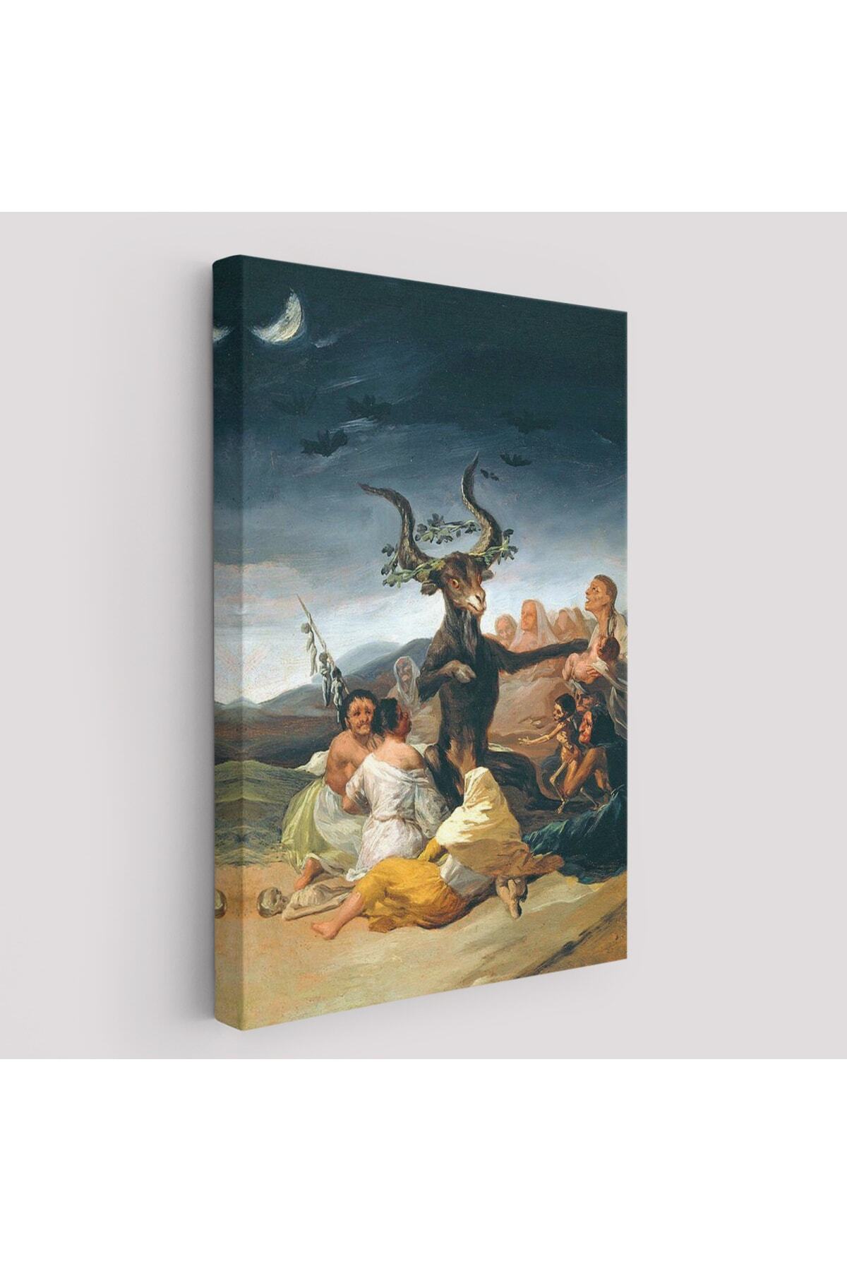 Cadılar Bayramı, Francisco Goya Cadılık Meclisi Sanatı Kanvas Tablo