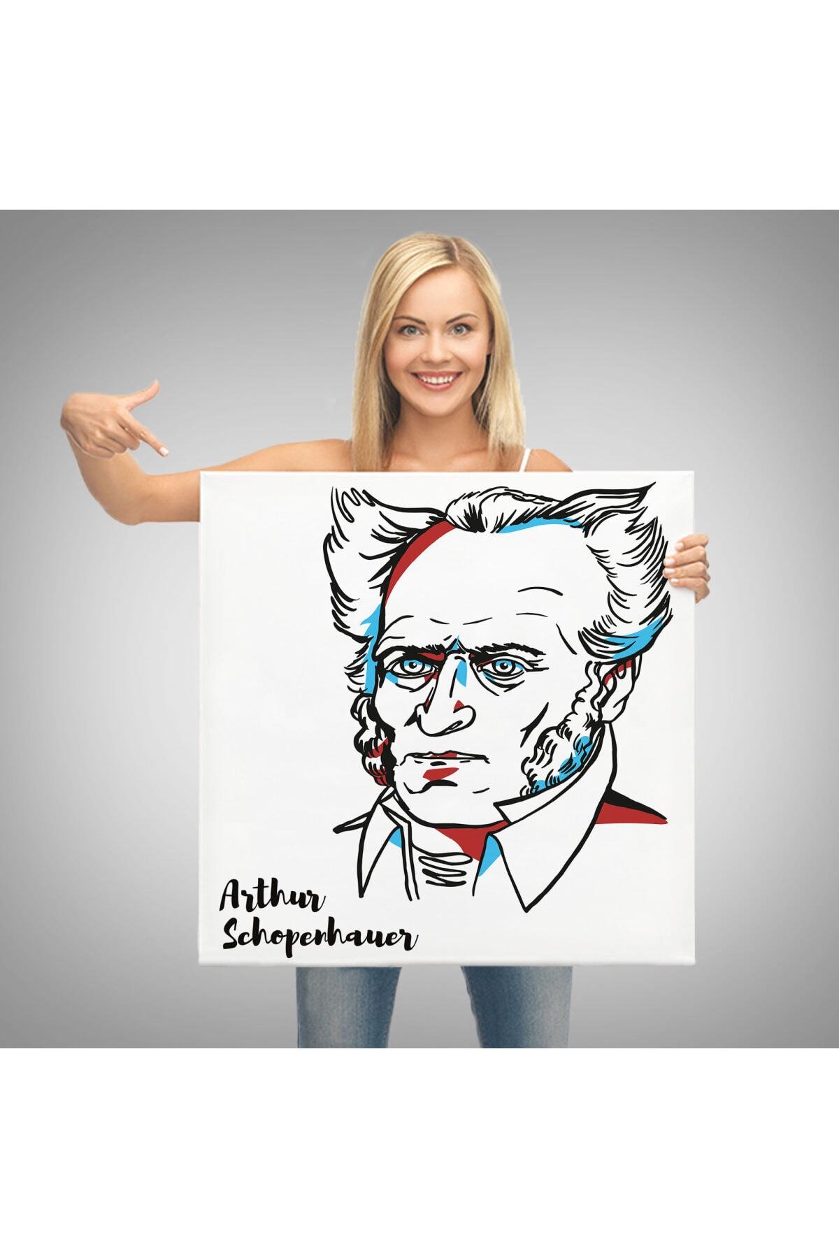 Arthur Schopenhauer Dekoratif Kanvas Tablo görsel 3