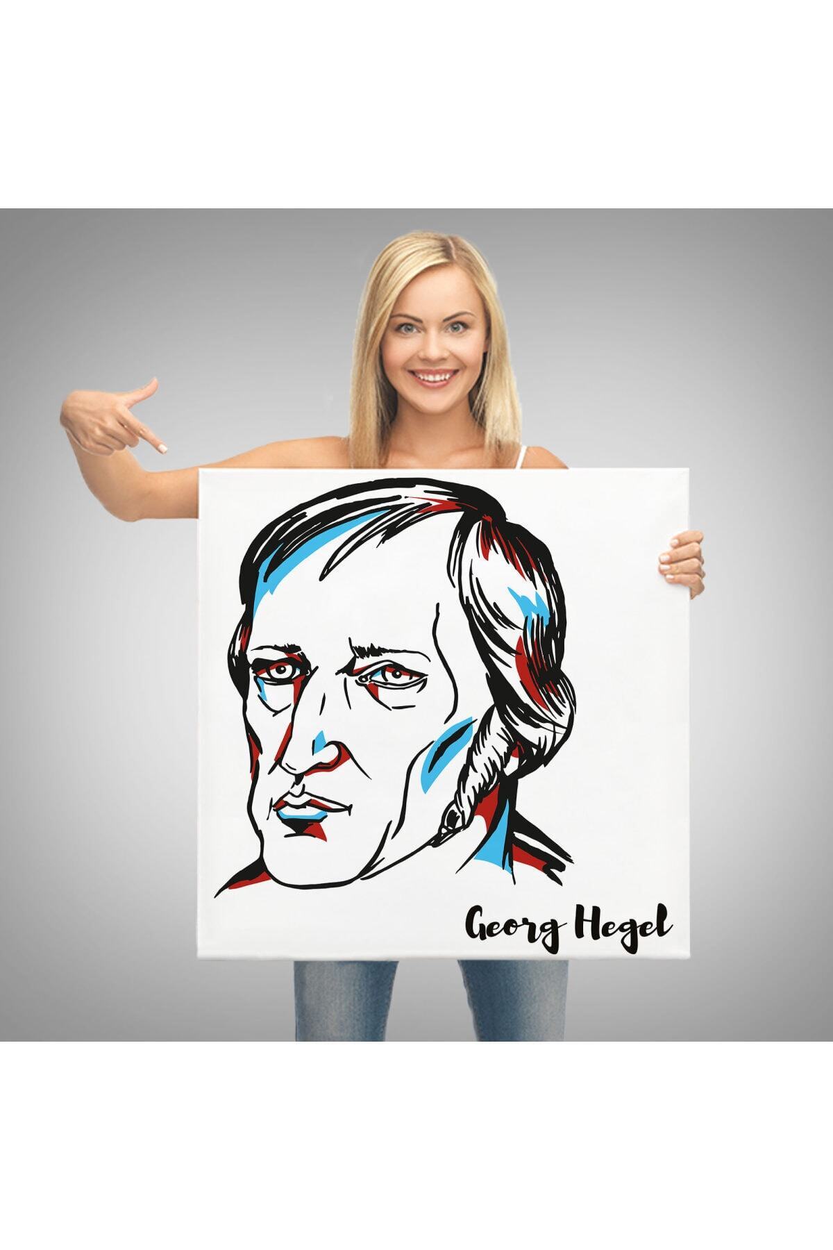 Georg Wilhelm Friedrich Hegel Dekoratif Kanvas Tablo görsel 3