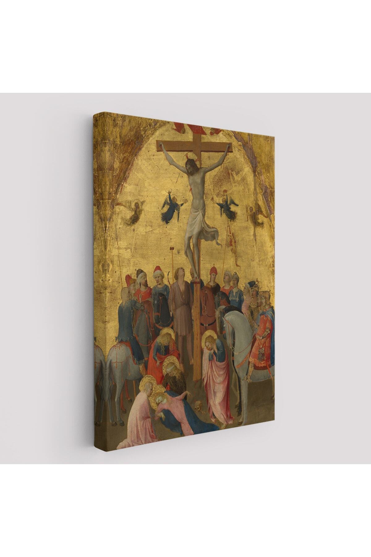 Fra Angelico Çarmıha Geriliş Kanvas Tablosu, Çaucifixion Jesus Christ