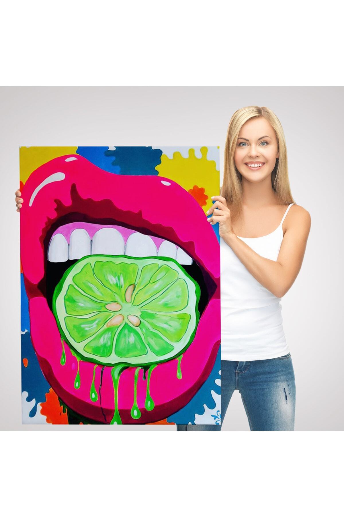 Pop Art, Sokak Sanatı Renkli Dekoratif Duvar Tablosu görsel 3