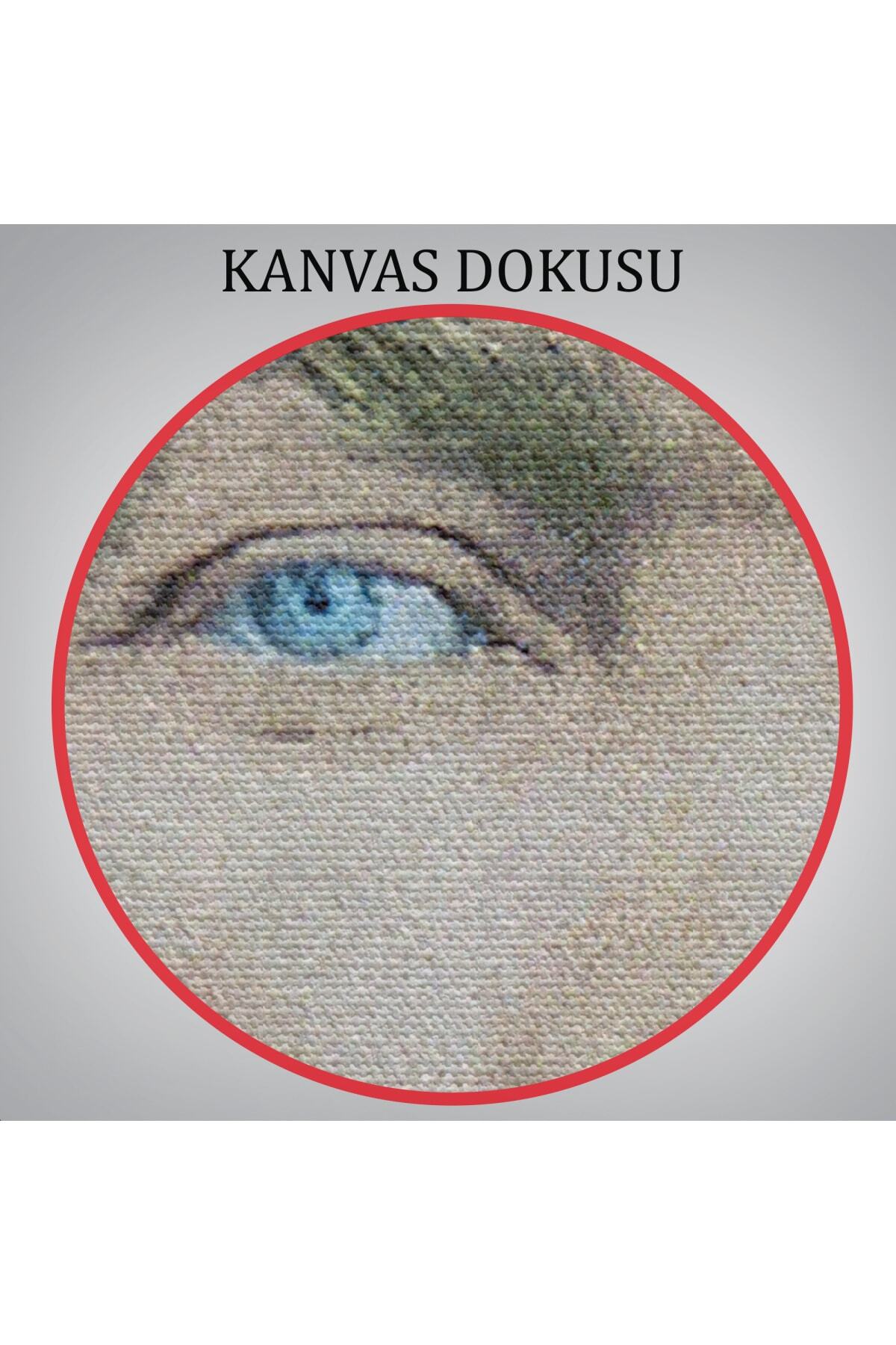Atatürk Portre Tablosu Mustafa Kemal Atatürk Dikdörtgen Dekoratif Kanvas Tablo-9 görsel 6