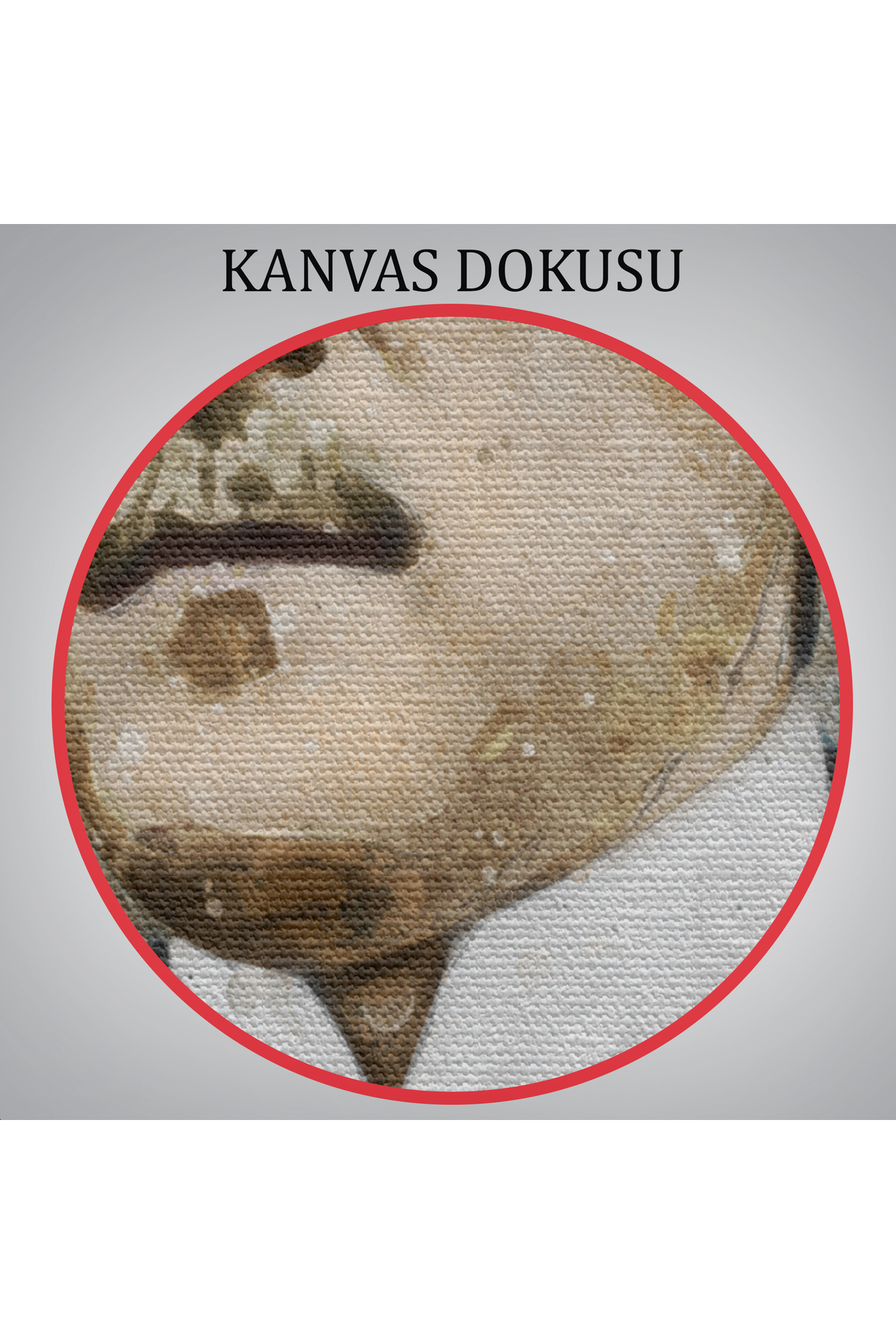 Mustafa Kemal Atatürk'ün Suluboya Görünümlü Portresi Dekoratif Kanvas Tablo görsel 5
