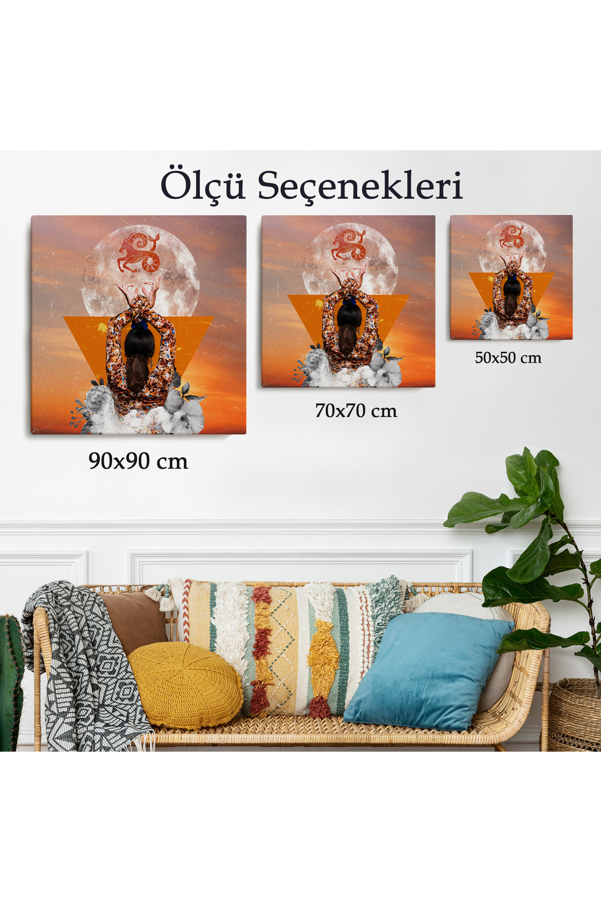 Burç Ve Astroloji Kanvas Tablo görsel 3