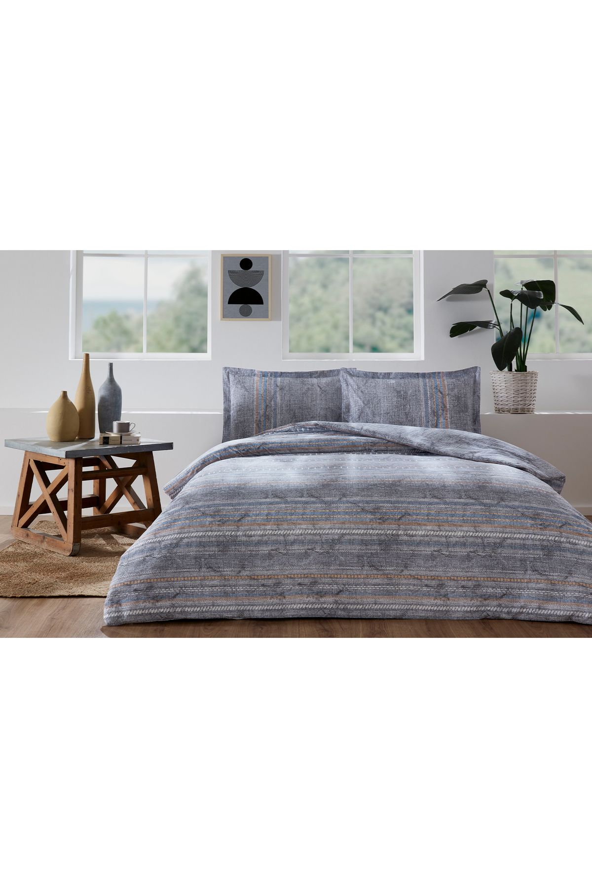 Özdilek-Özdilek Colorado Single Elastic Fitted Sheet Duvet Cover Set 4