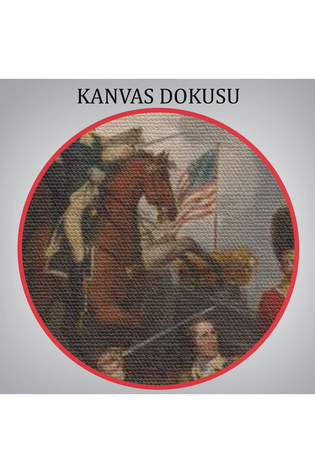 Princeton Savaşı'nda General Mercer'in Ölümü Kanvas Tablo görsel 7