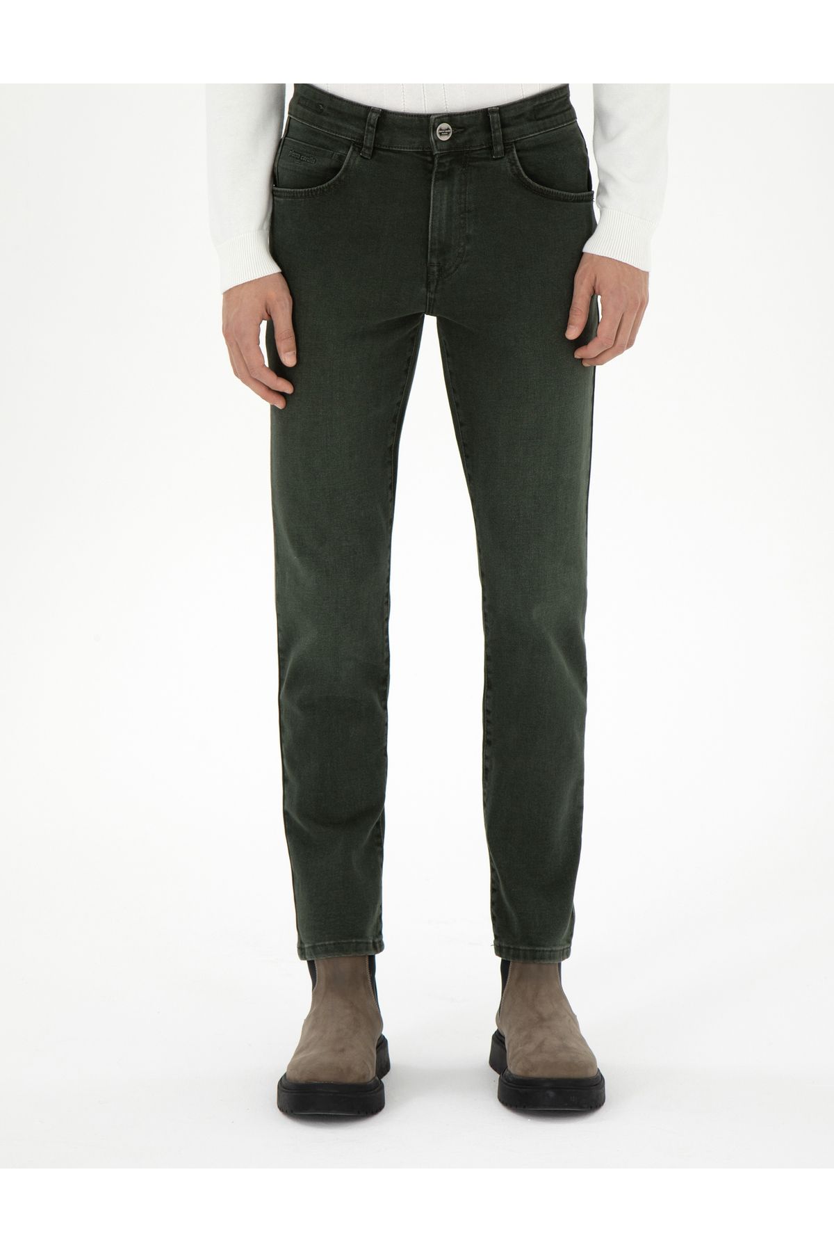 Pierre Cardin Green Slim Fit Jean Trousers 50295846-VR054