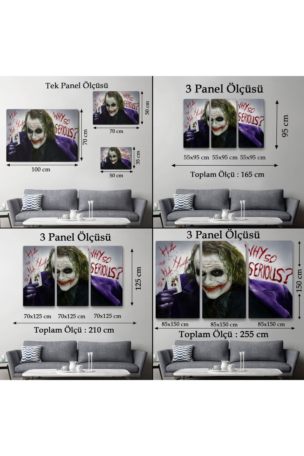 Why So Serious Joker Kanvas Tablosu görsel 6