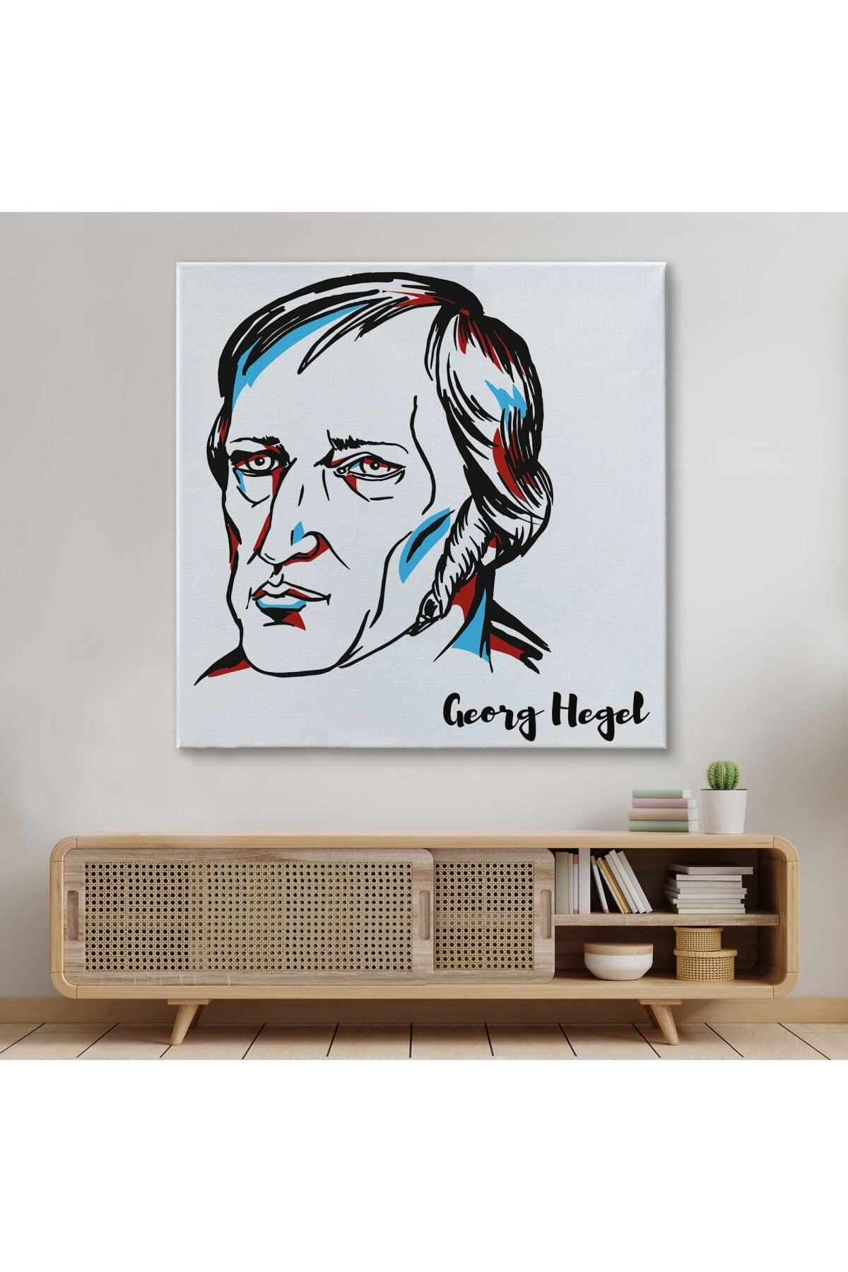Georg Wilhelm Friedrich Hegel Dekoratif Kanvas Tablo görsel 7