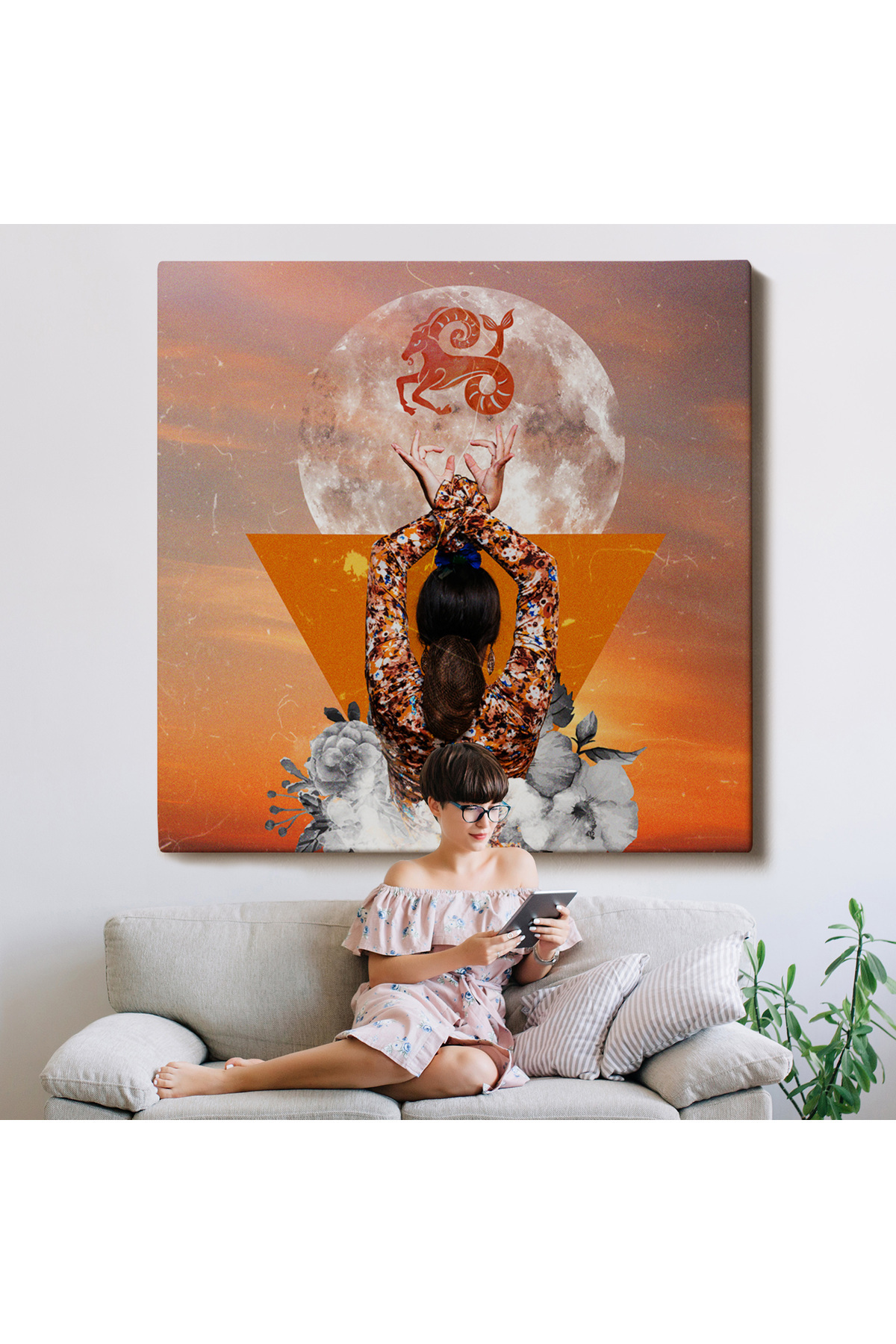 Burç Ve Astroloji Kanvas Tablo görsel 8