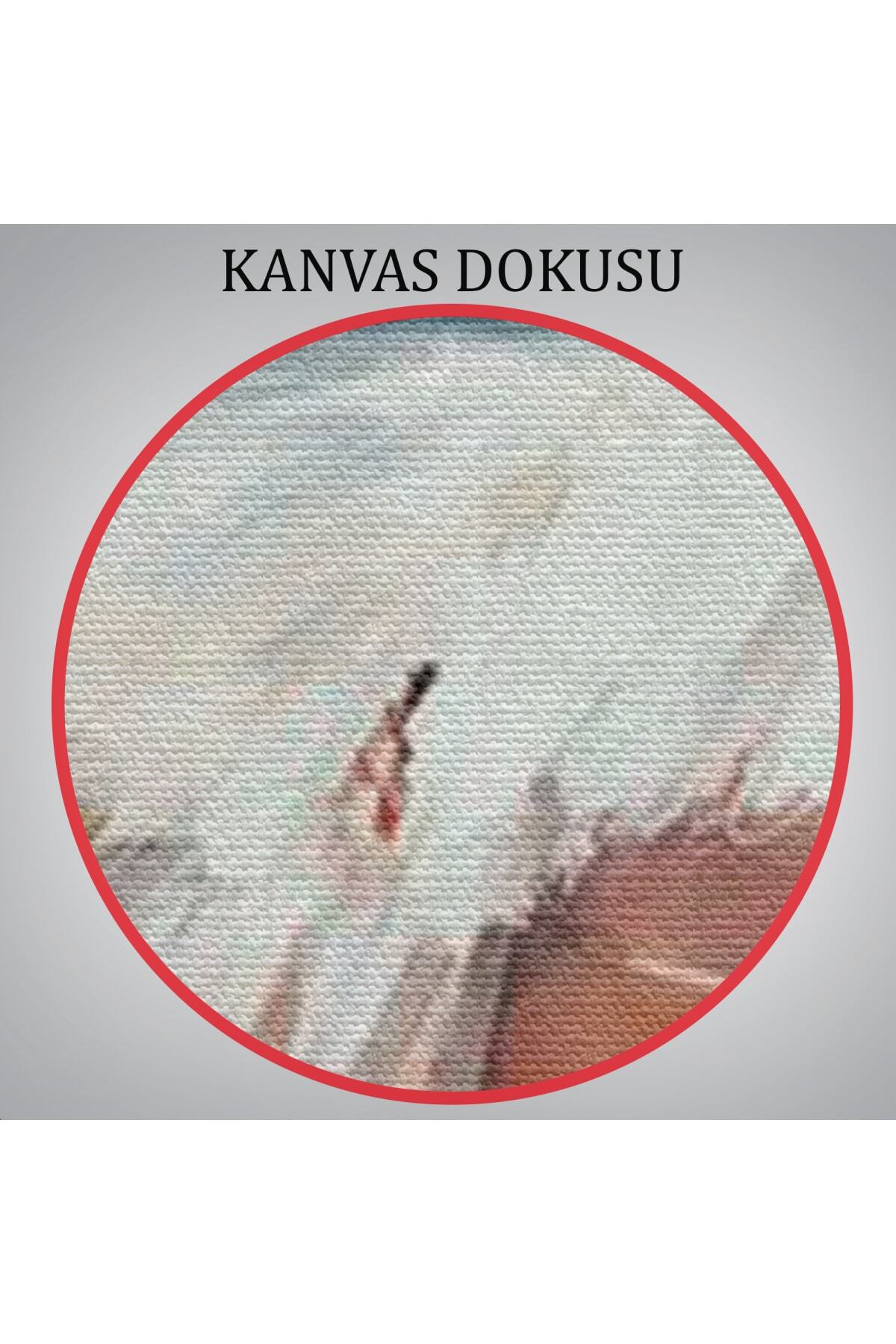 Beyaz Elbiseli Bale Yapan Güzel Kız Duvar Tablosu görsel 6