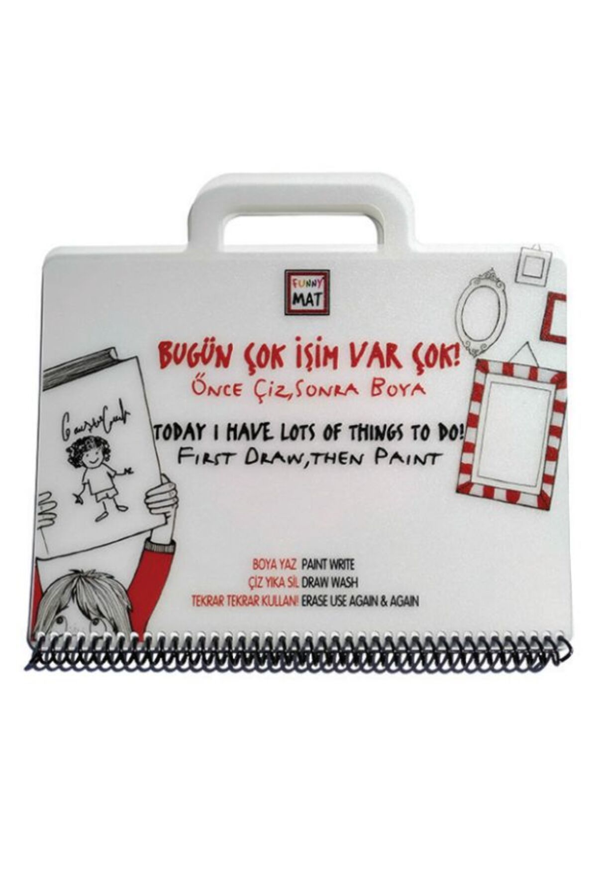 Akademi Çocuk Funny Mat Mini Set - Bugün Çok İşim Var Çok!