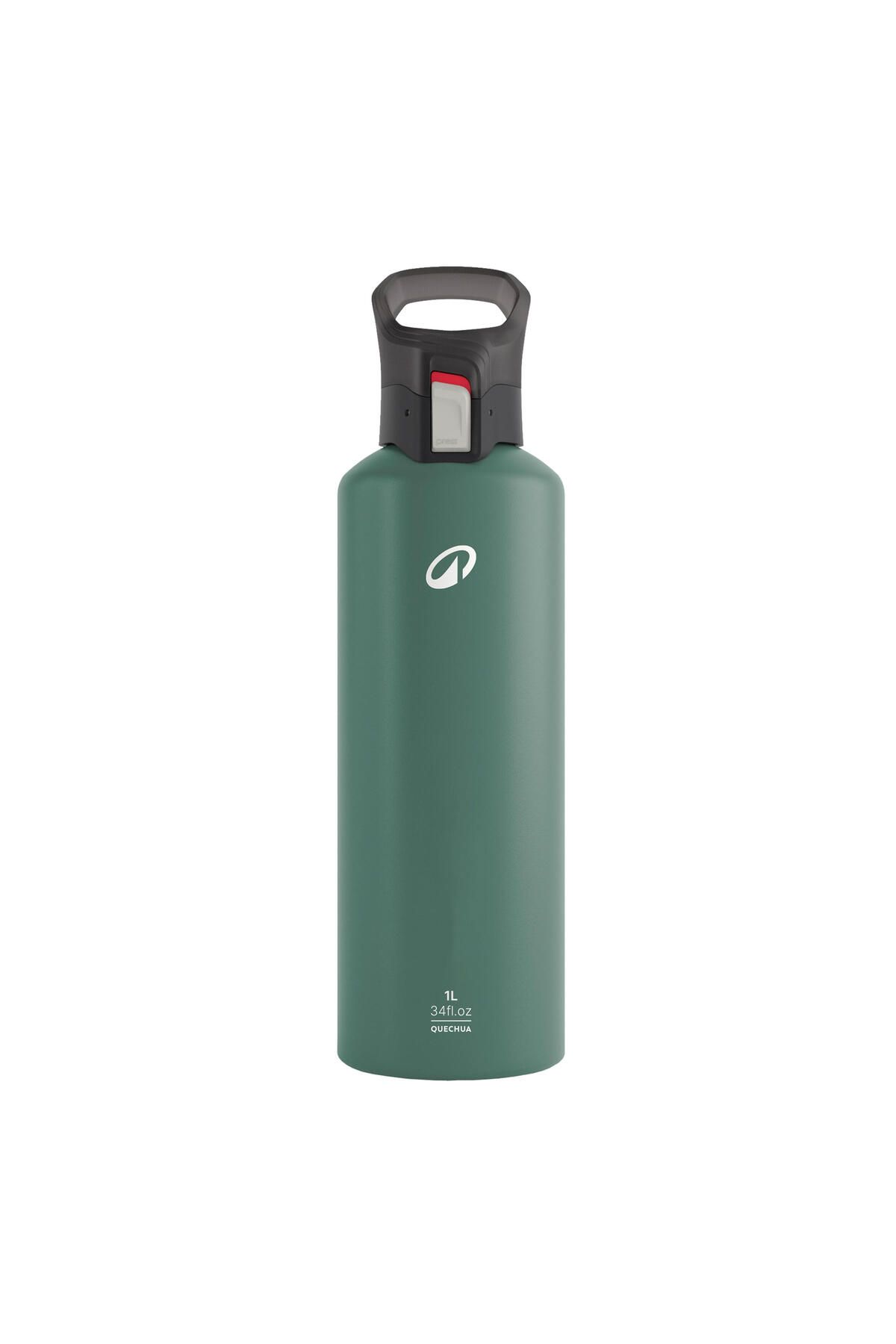 Quechua Outdoor Alüminyum Matara - 1 L - Yeşil - 500