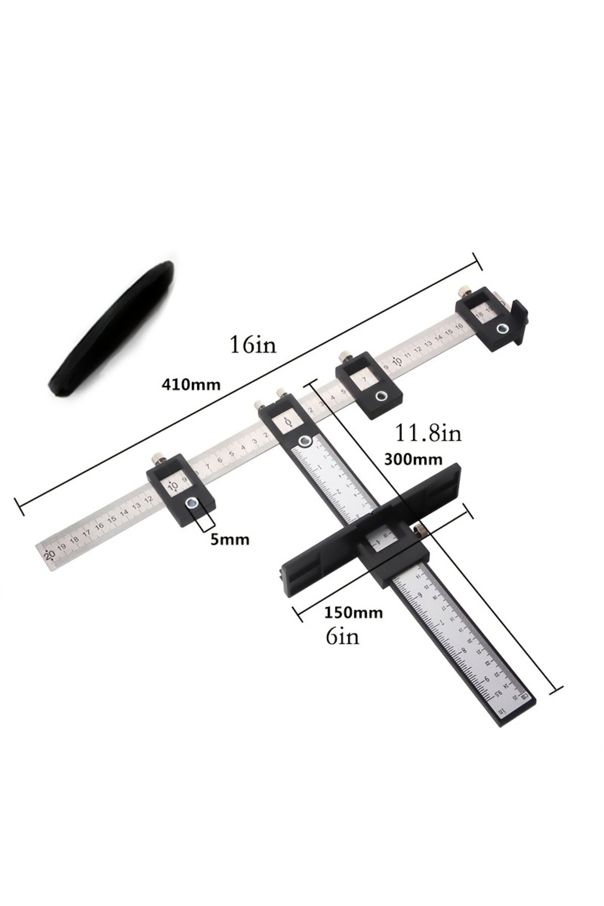 NIUXIANG-Variant1 Cabinet Hardware Jig Tool - Wood Drilling Dowelling Guide For Installation Of Handles Knobs 1