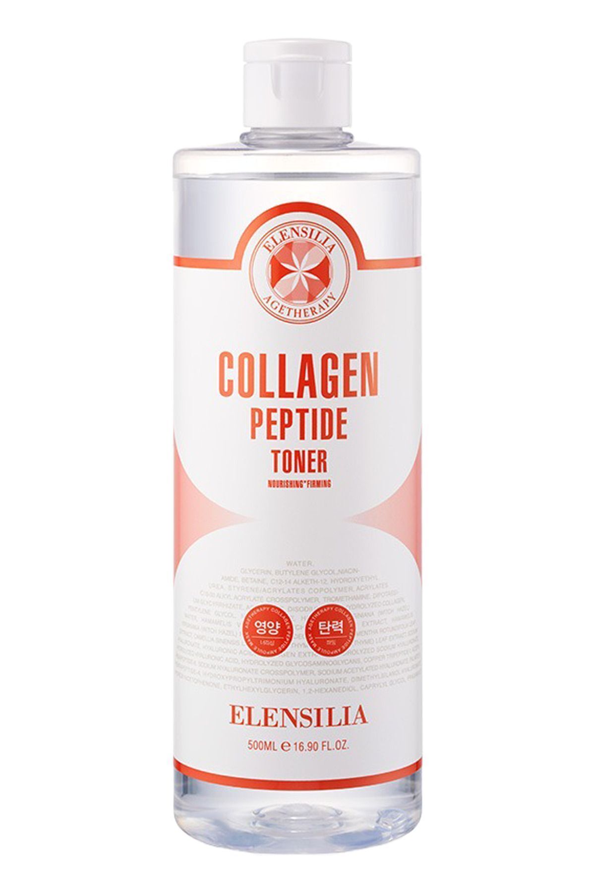 تونر پشتیبانی از ظاهر پپتید تونیک کلاژن 500ML ELENSILIA