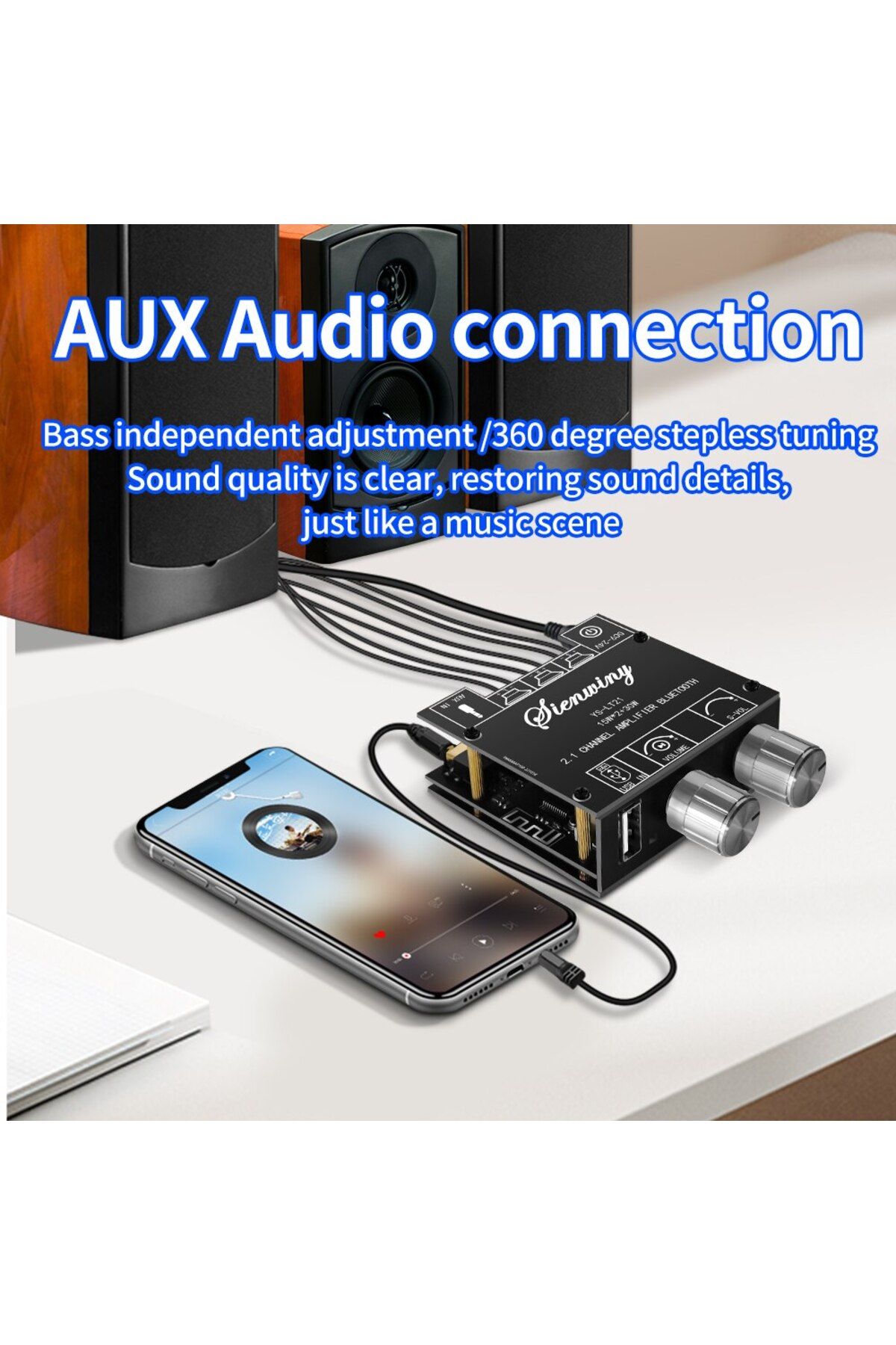 Choice-YS-LT21 Bluetooth Digital Amplifier Board Module 2.1 Stereo Dual Channel 15W+15W+30W With High An... 3