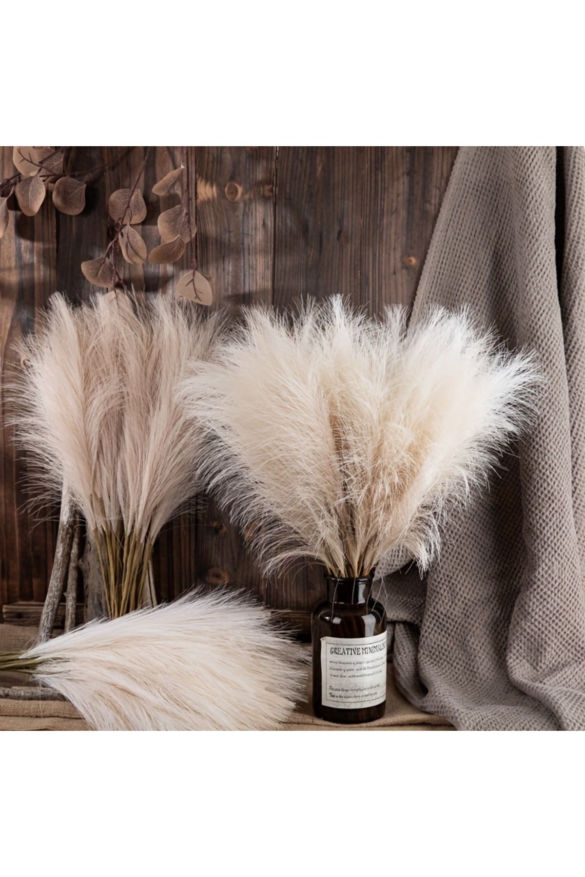 Choice-10pcs Faux Pampas Grass, Pampas Grass For Floor Vase, Pampas Grass Decor Tall For Vase Fillers, B... 6
