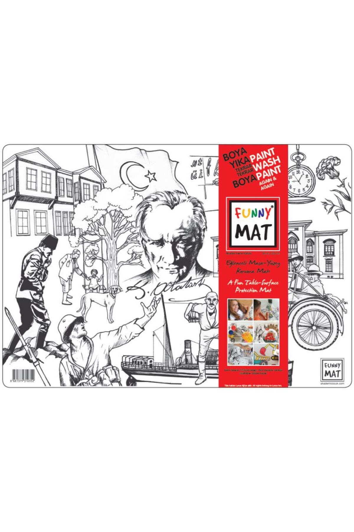 Akademi Çocuk - Funny Mat - Mustafa Kemal Atatürk (Yeni)