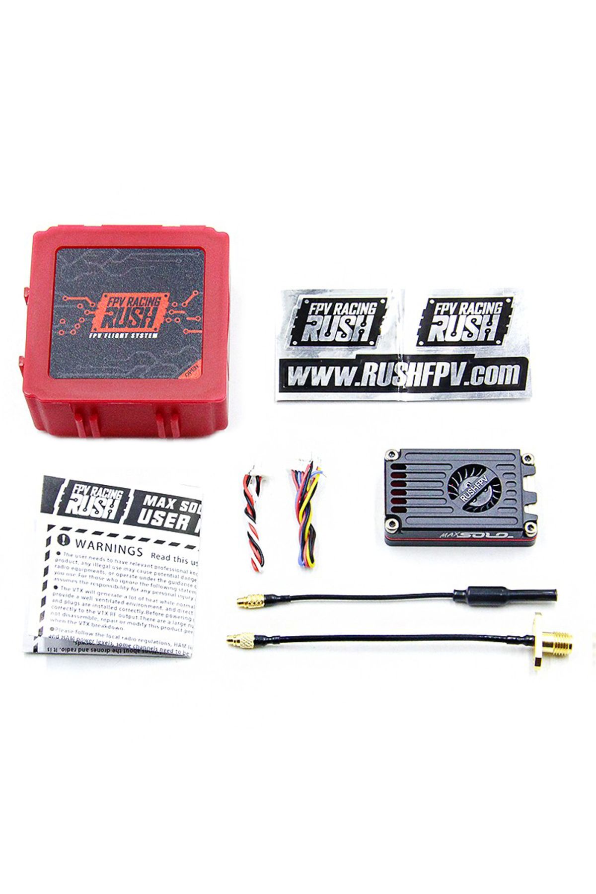 Choice-Max Solo Rushfpv Rush Max Solo 5.8ghz 2.5w High Power 48ch Vtx Cnc Shell Built-in Cooling Fan For Rc 1