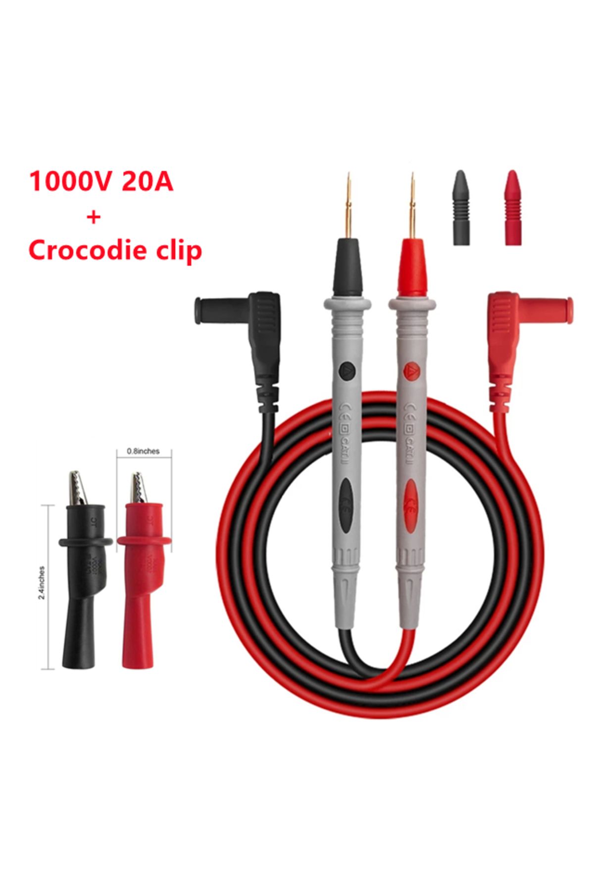 Choice-10A 20A 1000V Probe Test Leads Pin For Digital Multimeter Needle Tip Multi Meter Tester Lead Prob... 1