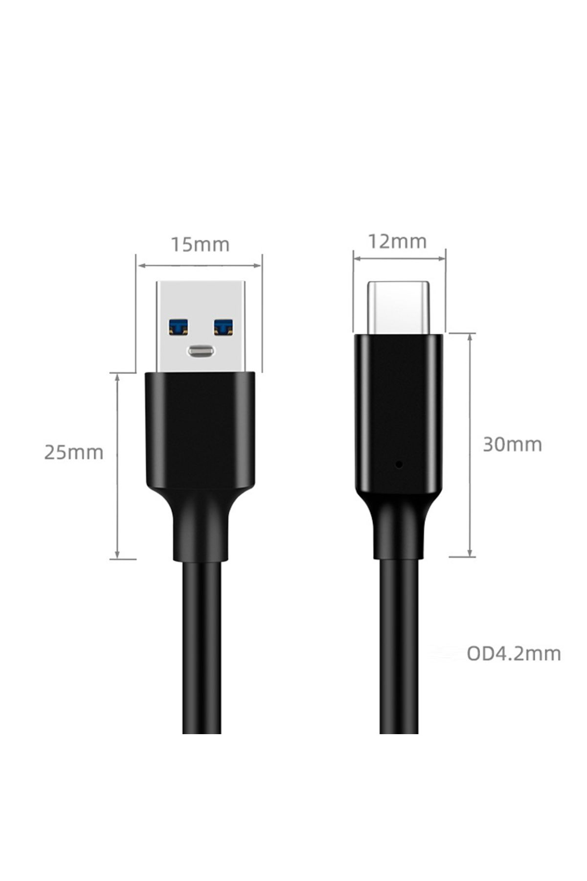 TECVASION-2m Usb3.2 10gbps Cable Usb Type A To Usb C 3.1/3.2 Gen2 Cable Data Transfer Usb C Ssd Hard Disk Cabl 5