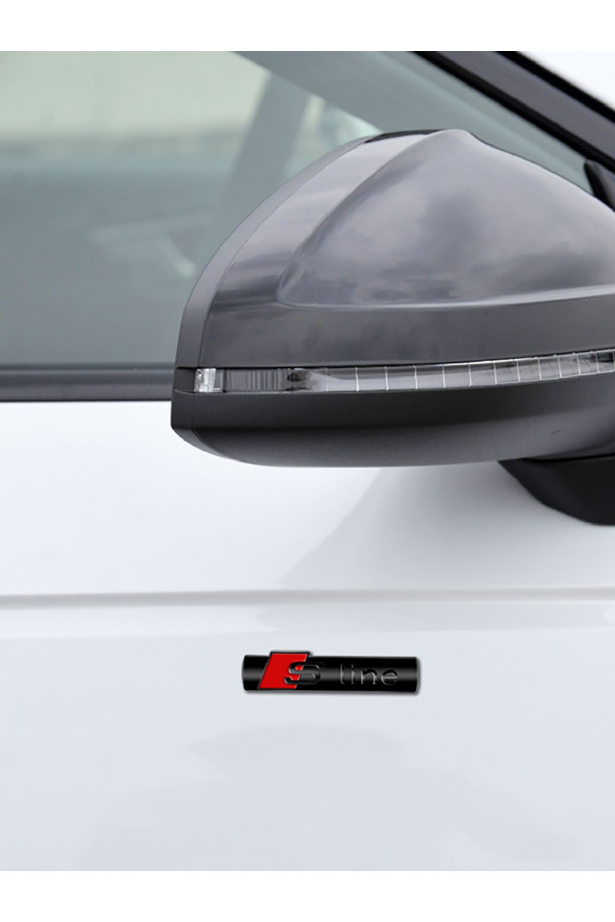 Choice-Car Emblem Grill Front Hood Badge Grille Auto S Line Badge Car Body Decoration Sticker for Audi S... 8