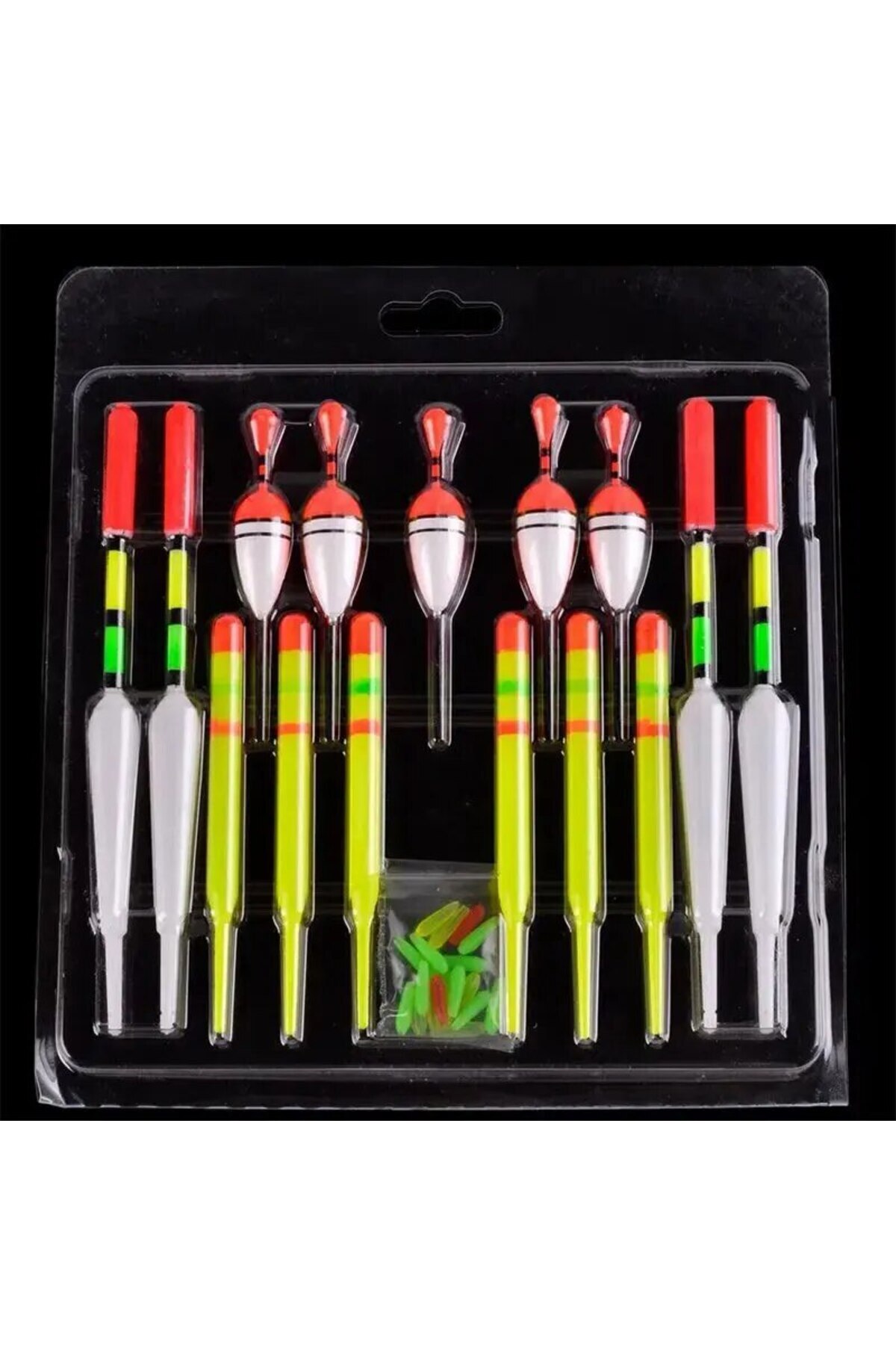 Choice-Blue Fishing Float Set 15pc Professional Vertical Buoy With Glow Stick Multifunction Lure Float Fish 1
