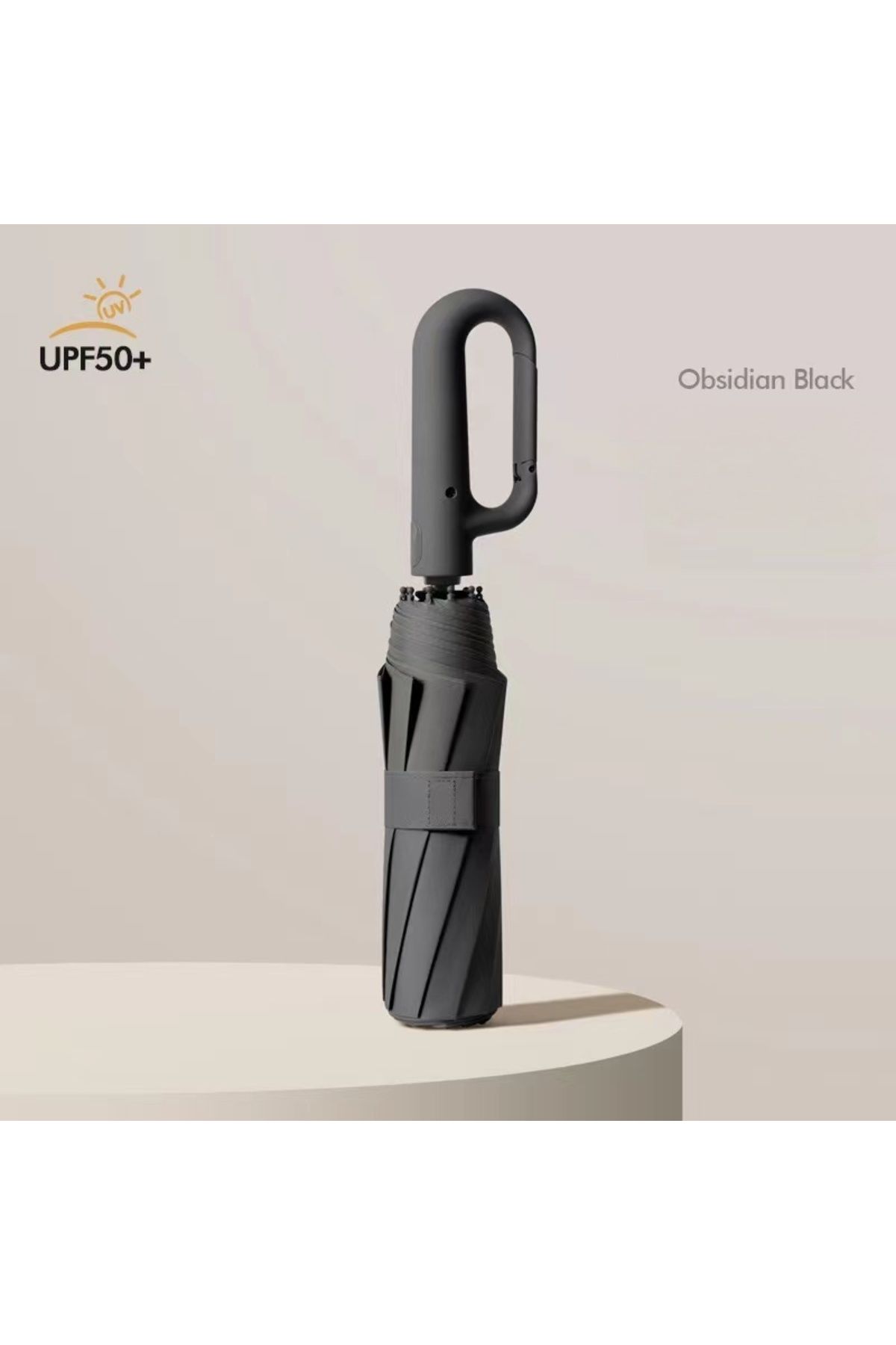 Choice-Black Ring Buckle Design 20 Rib Fully Automatic Umbrella For Men Folding Extra Large Strong Strong W 1