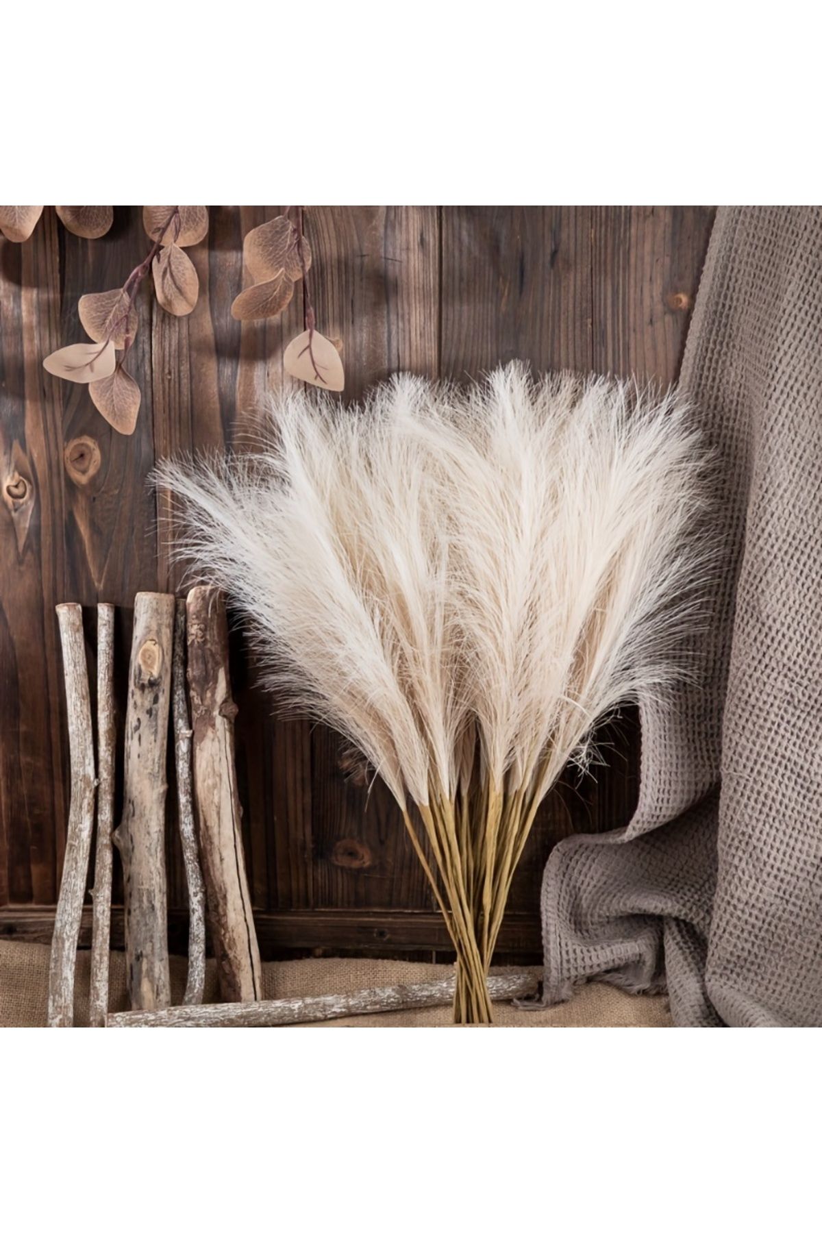 Choice-10pcs Faux Pampas Grass, Pampas Grass For Floor Vase, Pampas Grass Decor Tall For Vase Fillers, B... 4