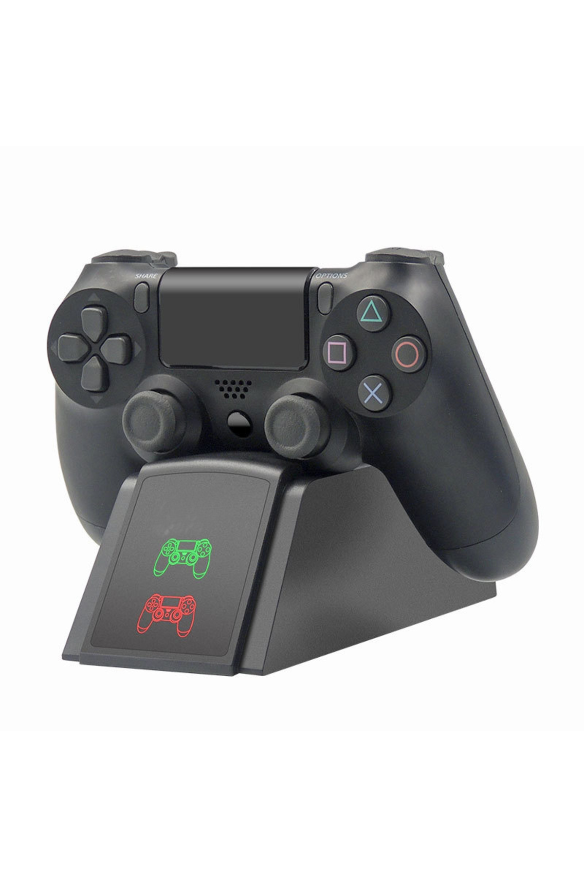 Choice-Black PS4 Controller Charger Dock Station Dual Charger Stand with Status Indicator for Play Station 1