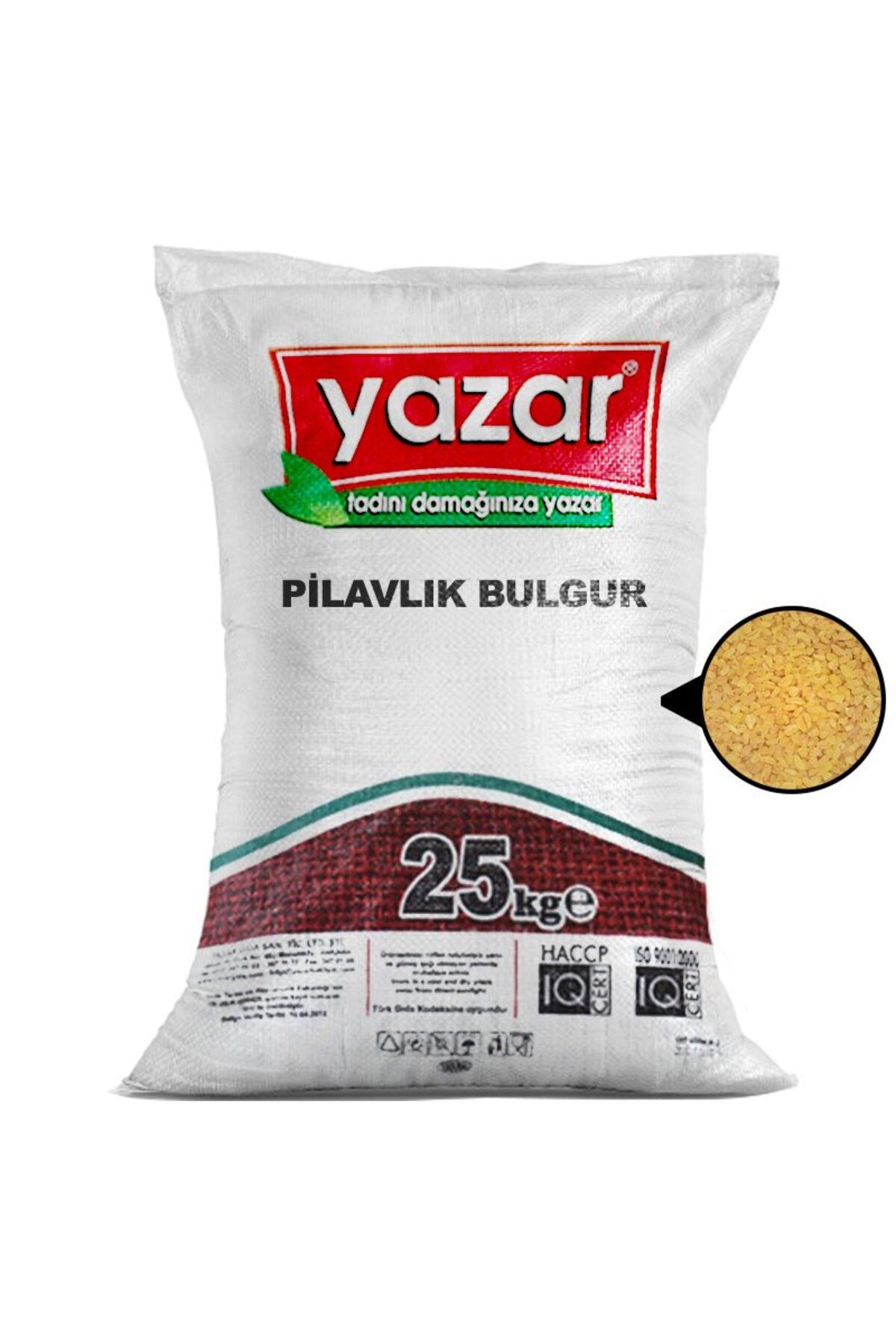 YAZAR Bakliyat Pilavlık Bulgur 25 Kg.